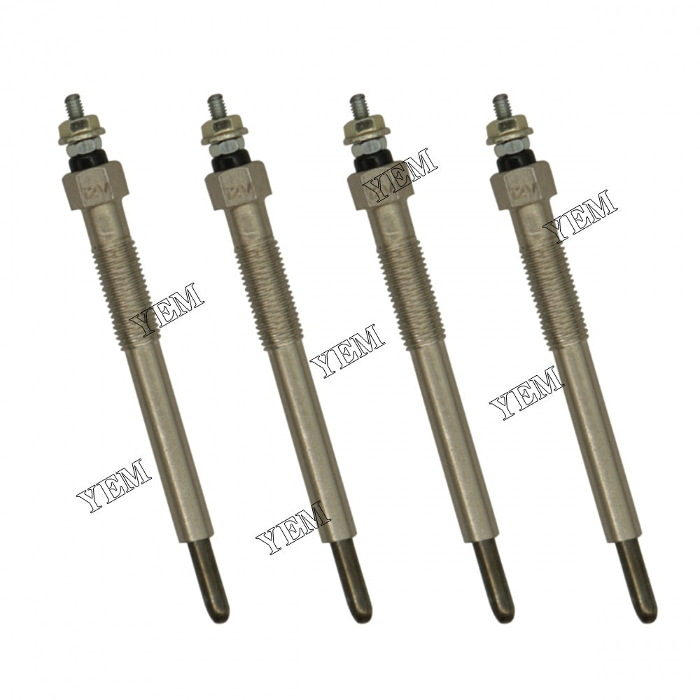 YEM Engine Parts 4 PCS Glow Plug 129008-77800 For Yanmar Engine 4TNV88 Cub Cadet S6032-D S7232-D For Yanmar