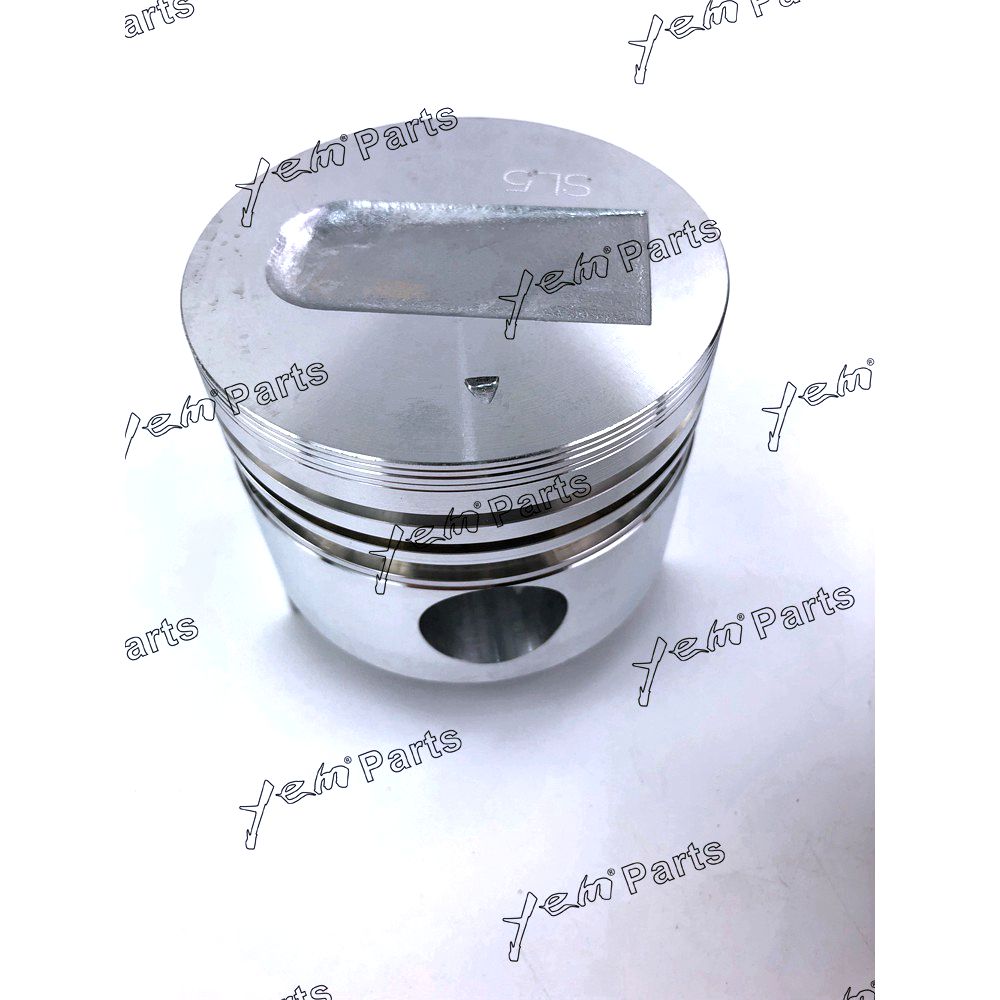 YEM Engine Parts 3Pcs S3L S3L2 Piston Kit W/ Ring Set For Mitsubishi Engine EB250 EB306 Excavator For Mitsubishi