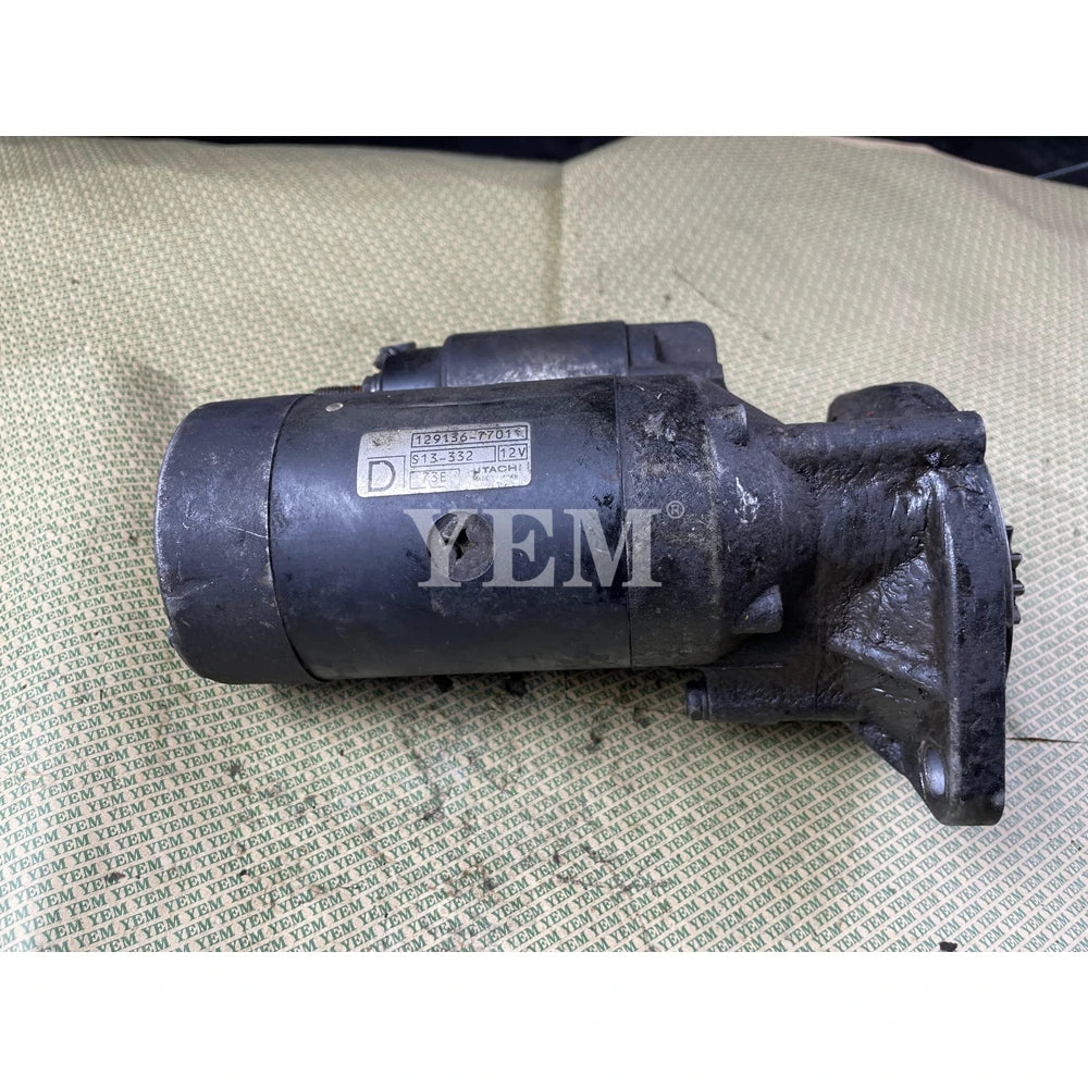 4TNE88 STARTER 12V 15T FOR YANMAR (USED) For Yanmar