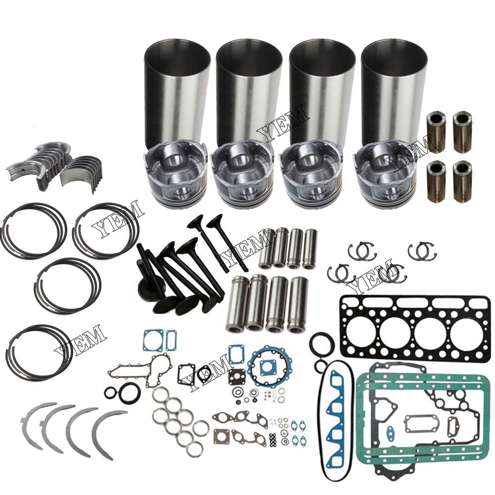 YEM Engine Parts Overhaul Rebuild Kit For Mitsubishi 4D56T 4D56 SOHC 8-Valve Triton Pajero Engine For Mitsubishi