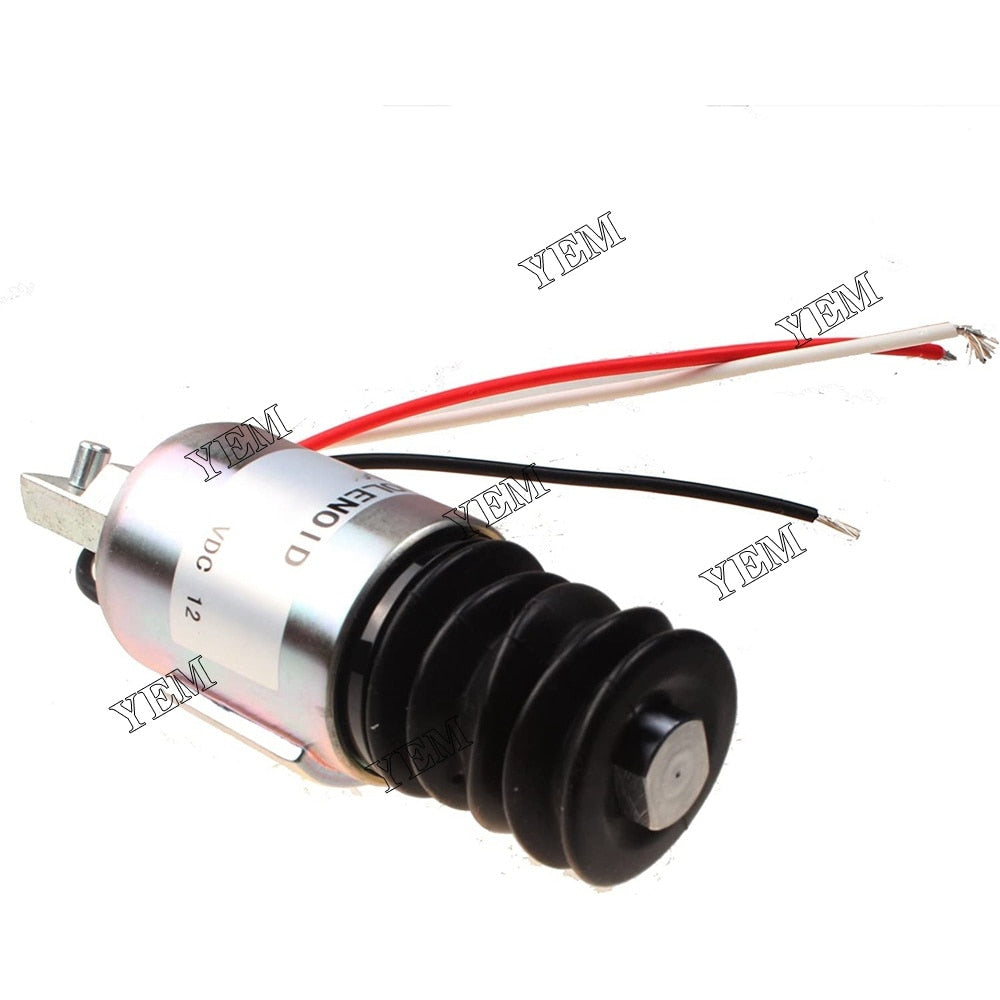 YEM Engine Parts 12V Fuel Shutdown Solenoid 208106 For Miller Trailblazer 302 Engine For Other