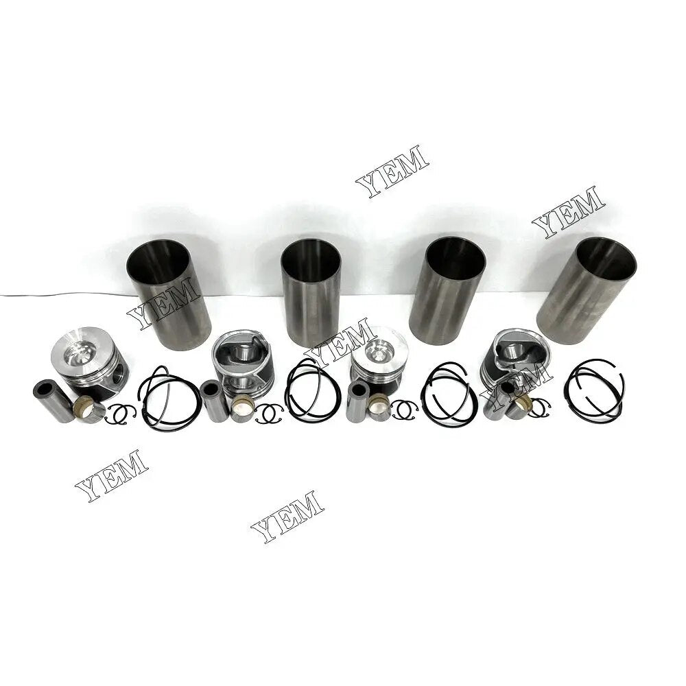 For Cummins excavator engine M2 Cylinder Liner Kit With Cylinder Liner Piston Rings Set YEMPARTS