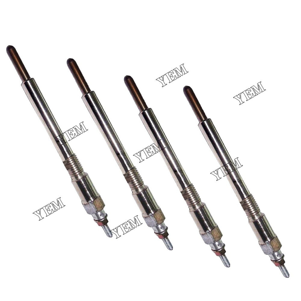 YEM Engine Parts 4 PCS Glow Plug For Kubota Engine V2203-DI V2203-M-DI V2403-M-DI For Kubota