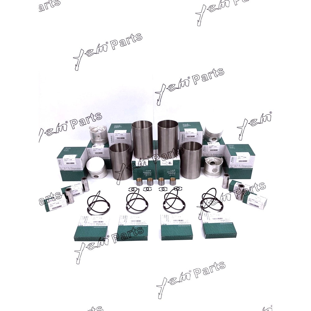 YEM Engine Parts Liner Kit Set STD For Kubota V1702 (Liner+Piston+Piston Ring+Pin Bush x4 ) Engine Parts For Kubota