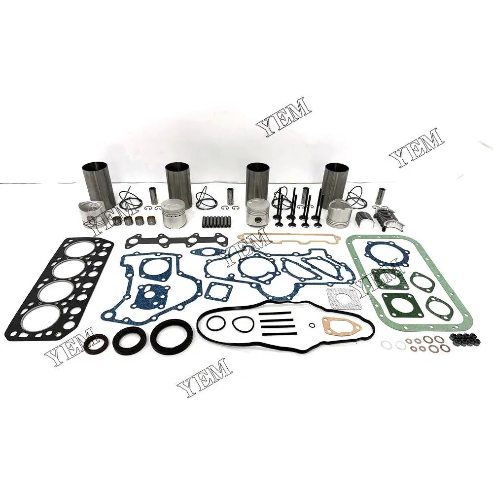 4X High performanceEngine Overhaul Rebuild Kit With Gasket Bearing Valve Set For Mitsubishi K4E-IDI Engine YEMPARTS