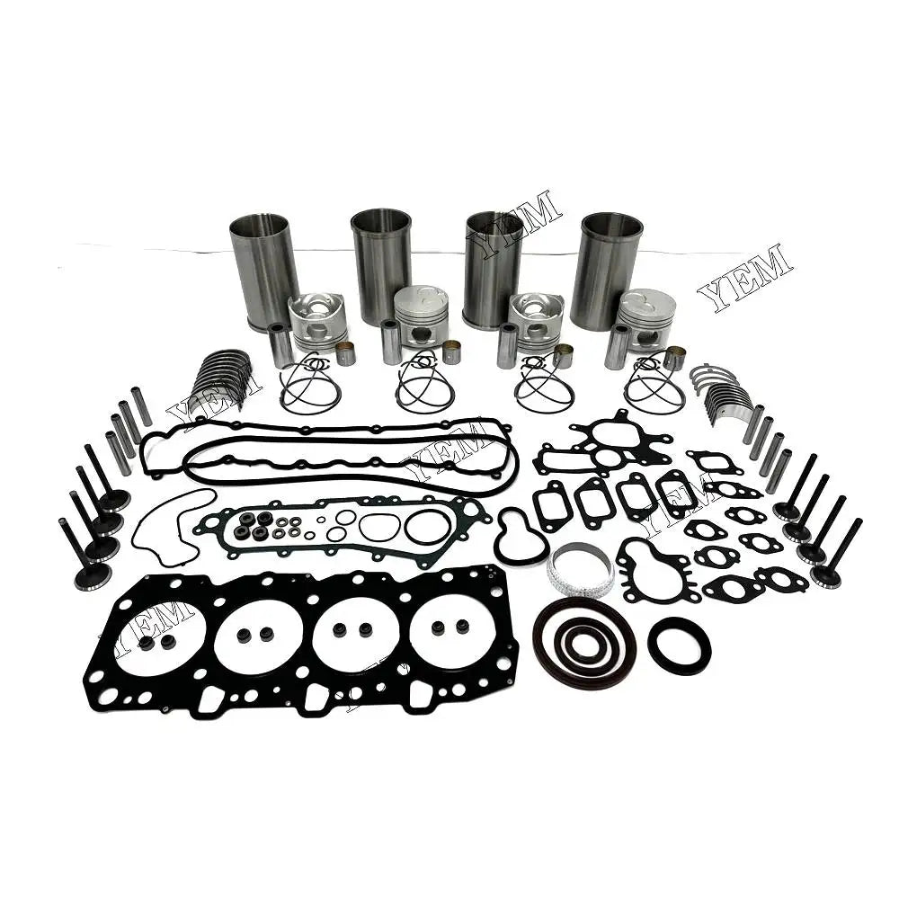 1 year warranty For Toyota Engine Overhaul Kit With Piston Rings Liner Bearing Valves Cylinder Gasket Set 1KZ engine Parts YEMPARTS