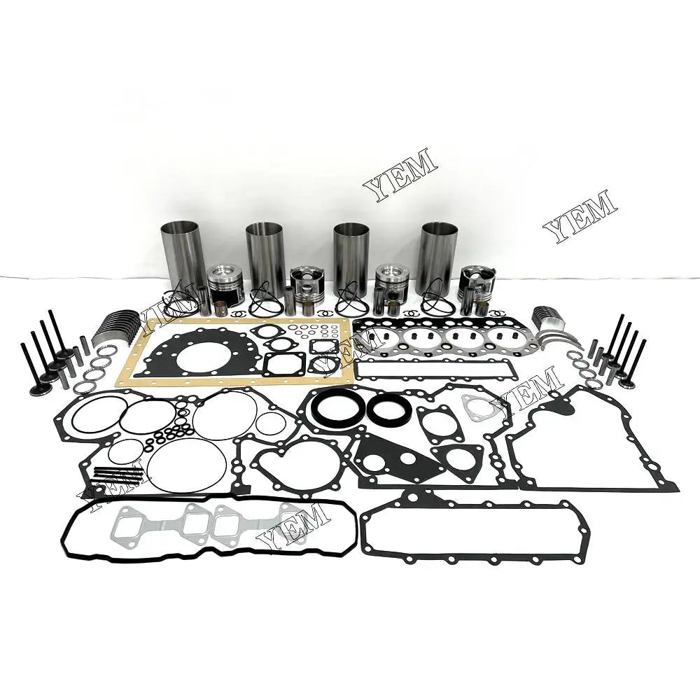 1 year warranty For Mitsubishi Engine Overhaul Kit With Piston Rings Liner Bearing Valves Cylinder Gaskets S4S engine Parts YEMPARTS