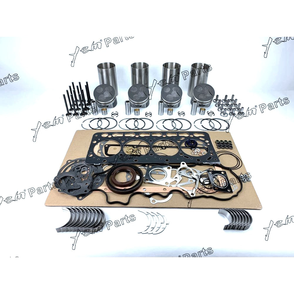 YEM Engine Parts V3600 V3600T V3600DI-T New Overhaul Rebuild Kit For Kubota LINCOLN W Valves For Kubota