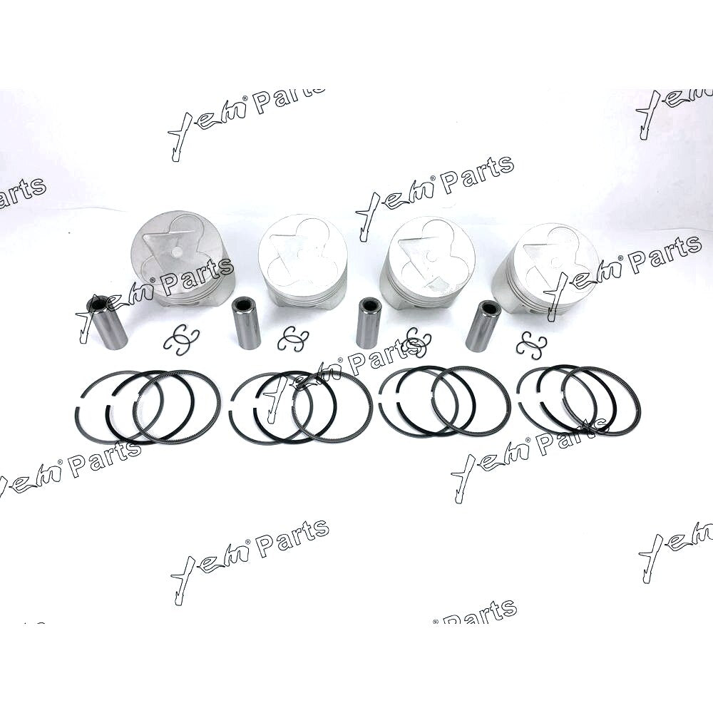 YEM Engine Parts Piston + Ring Kit Set Oversize (0.50) For V3300 (1C011-21110) x4 Sets Engine Parts For Other