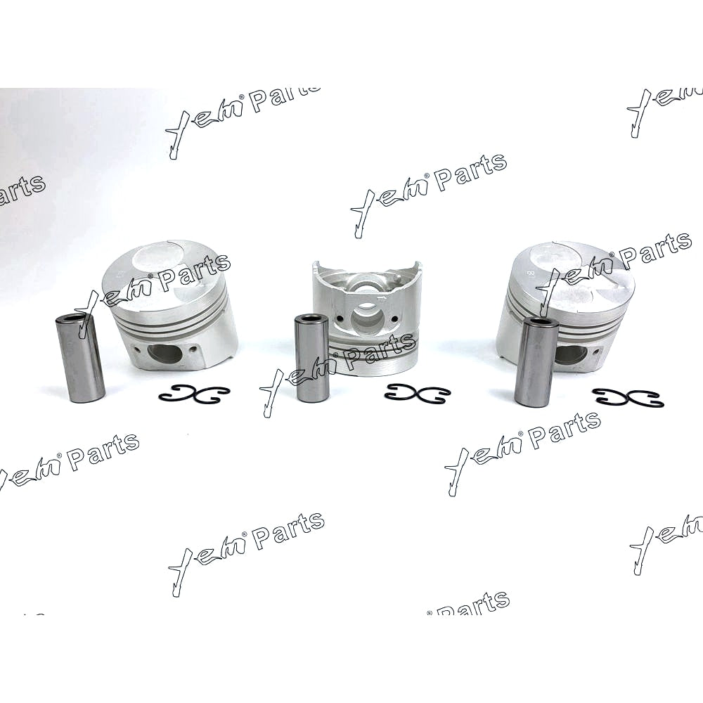 YEM Engine Parts Piston Set STD 76mm For Kubota D1005 x3 PCS Engine Parts For Kubota