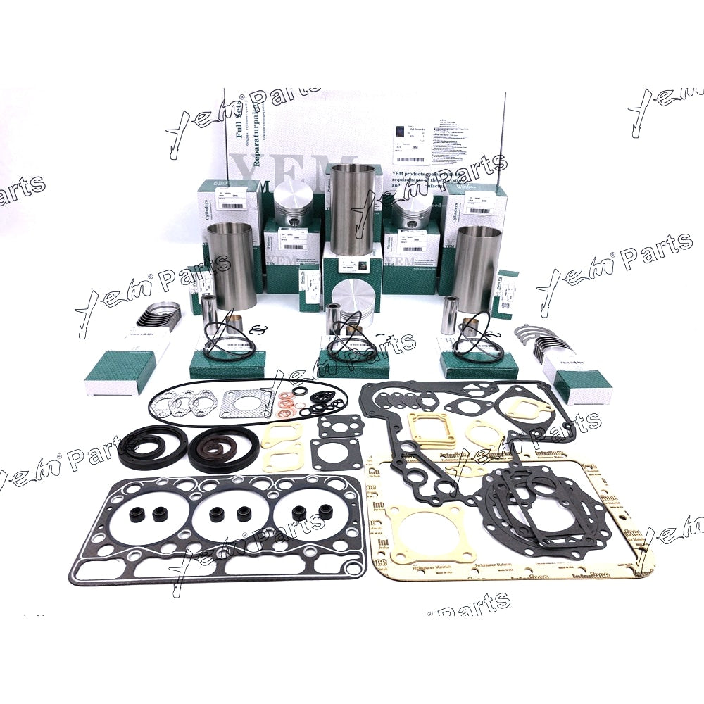 YEM Engine Parts STD rebuild kit For Kubota D950 Engine Piston &Rings &Gasket &Bearing &Thrust For Kubota