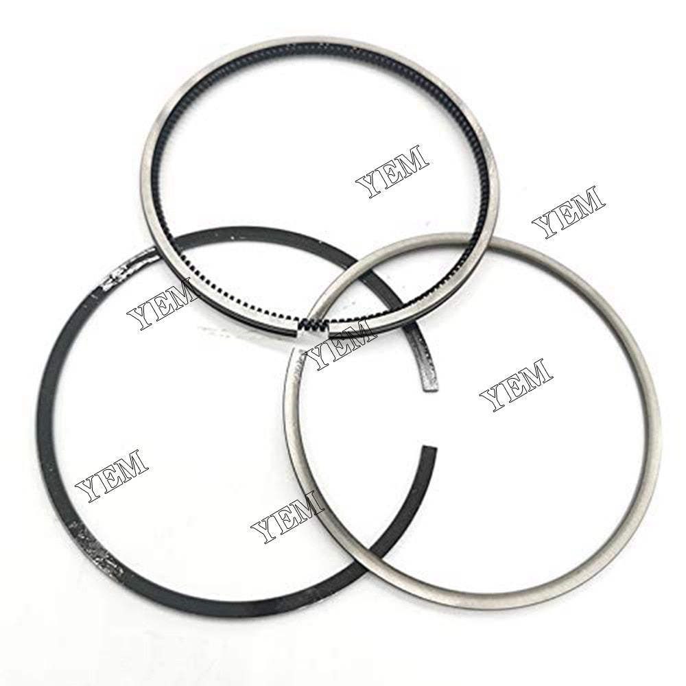 YEM Engine Parts 3 Sets STD Piston Set (Pin & Clip) 74MM With Rings For Isuzu 3KC1 Engine For Isuzu