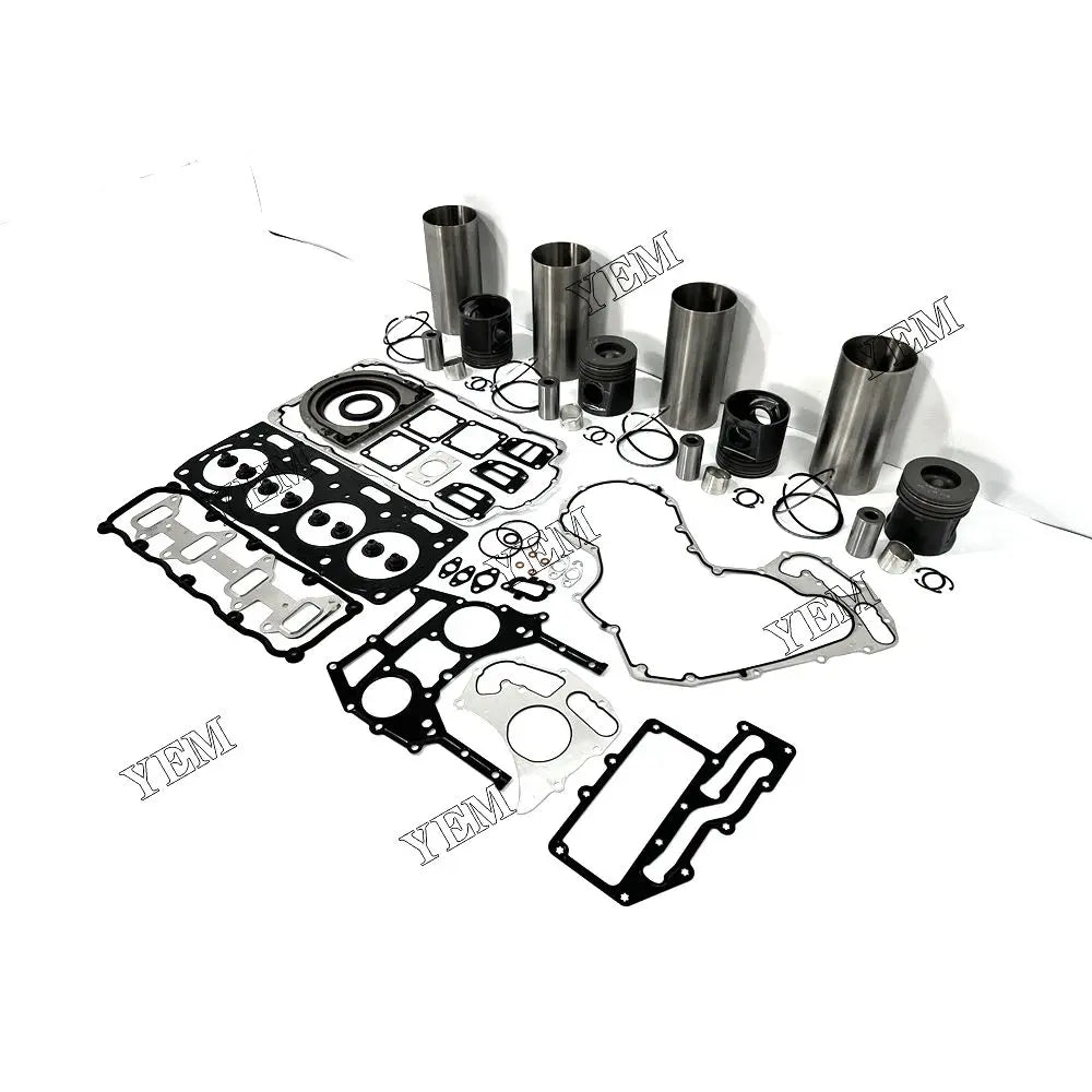 competitive price Cylinder Liner Set With Engine Gasket Kit For Perkins 1104C-44 excavator engine part YEMPARTS