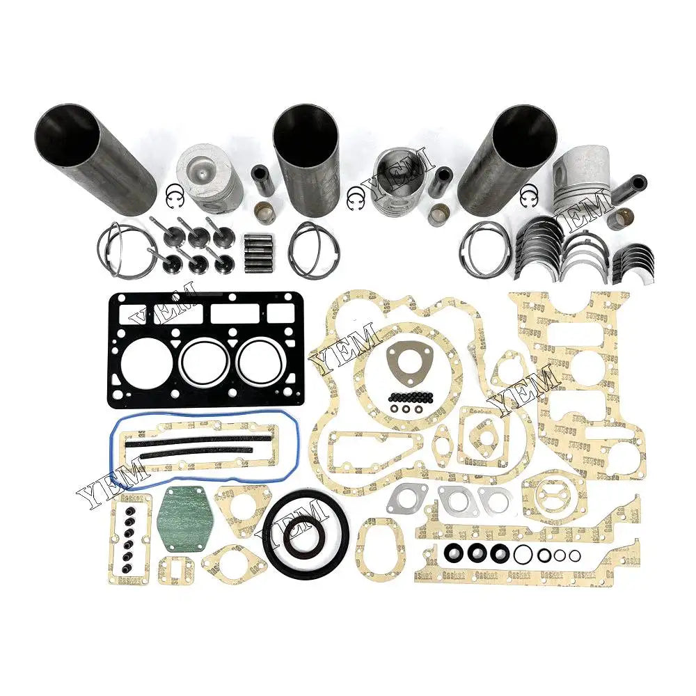 3X High performanceEngine Overhaul Rebuild Kit With Gasket Bearing Valve Set For Perkins 903.27 Engine YEMPARTS