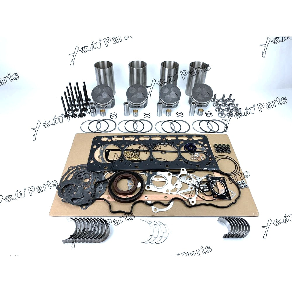 YEM Engine Parts V3600 V3600T V3600DI-T New Overhaul Rebuild Kit For Kubota LINCOLN W Valves For Kubota