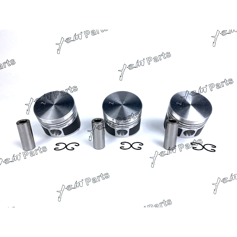 YEM Engine Parts Piston Set Oversize 72mm (+0.50mm) For Kubota D850 x3 PCS Engine Parts For Kubota