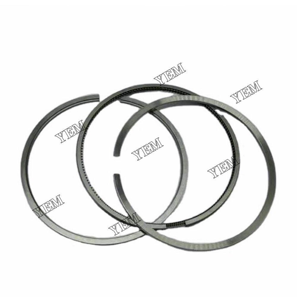 YEM Engine Parts 3 Sets STD Piston Set (Pin & Clip) With Rings For Isuzu 3LD1 Engine Excavator For Isuzu