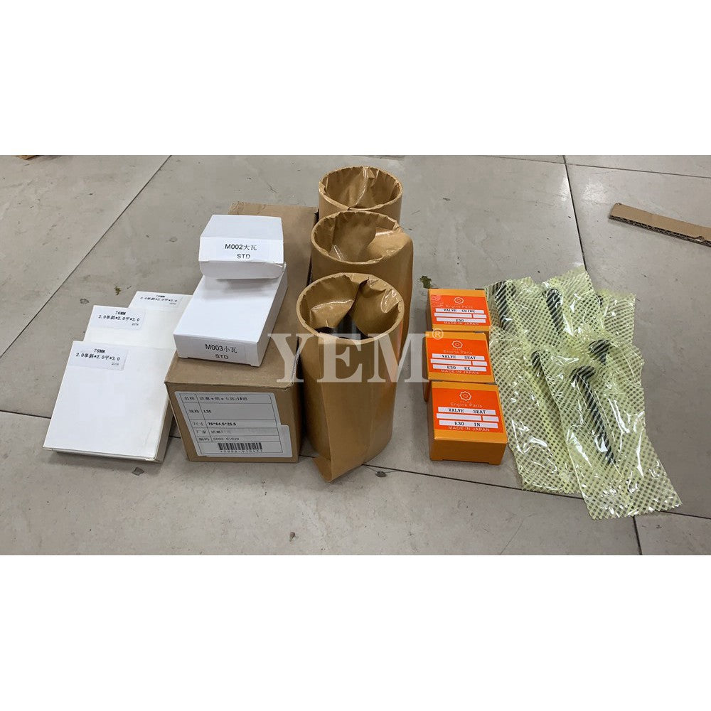 MITSUBISHI L3E EXCAVATOR ENGINE PARTS L3E CYLINDER LINER KIT WITH BEARING SET VALVE TRAIN For Mitsubishi