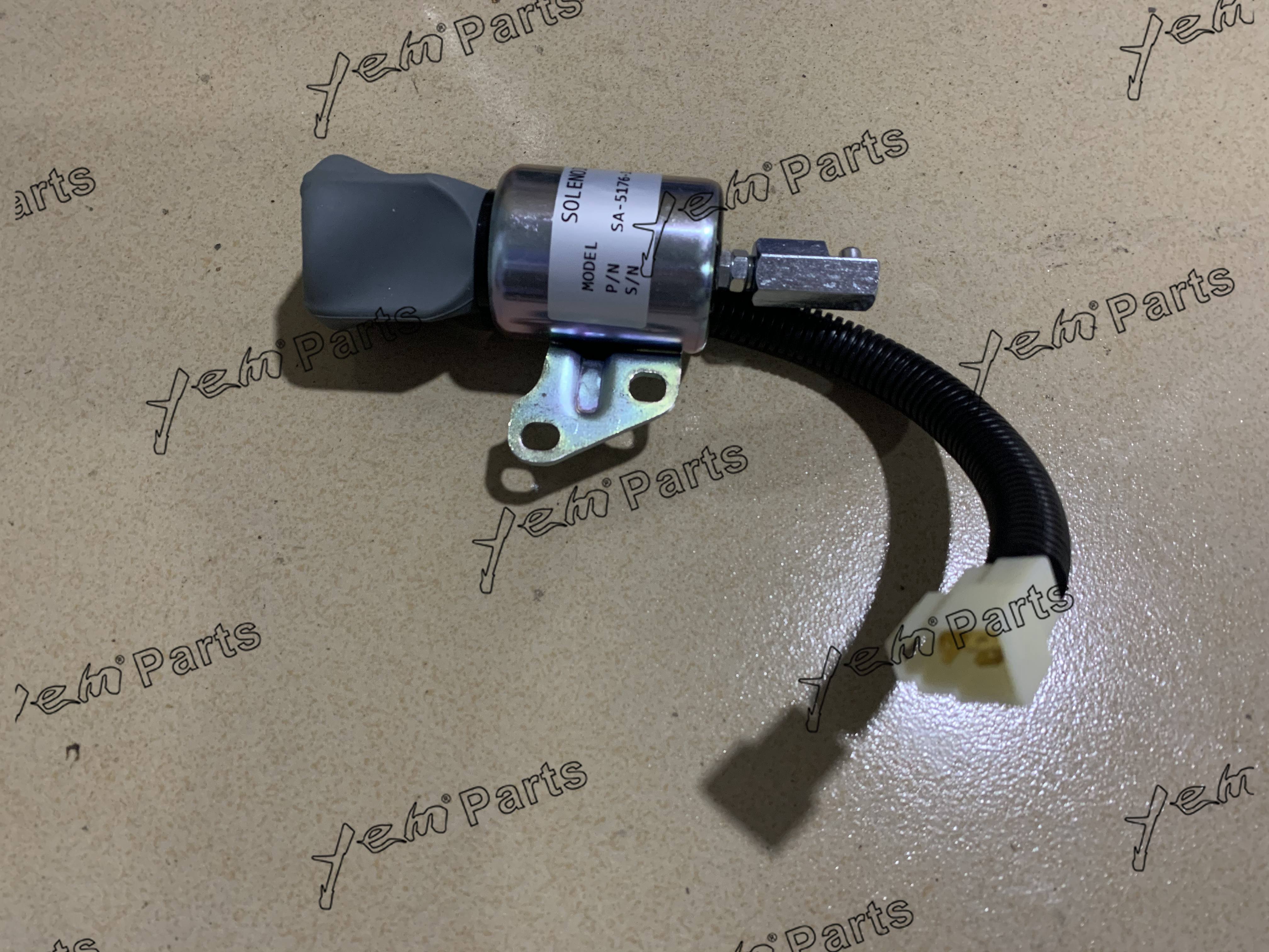 SA-5176 SHUTOFF SOLENOID -12 1756ES-12SUC5B1S5 12V FOR KUBOTA DIESEL ENGINE PARTS For Kubota