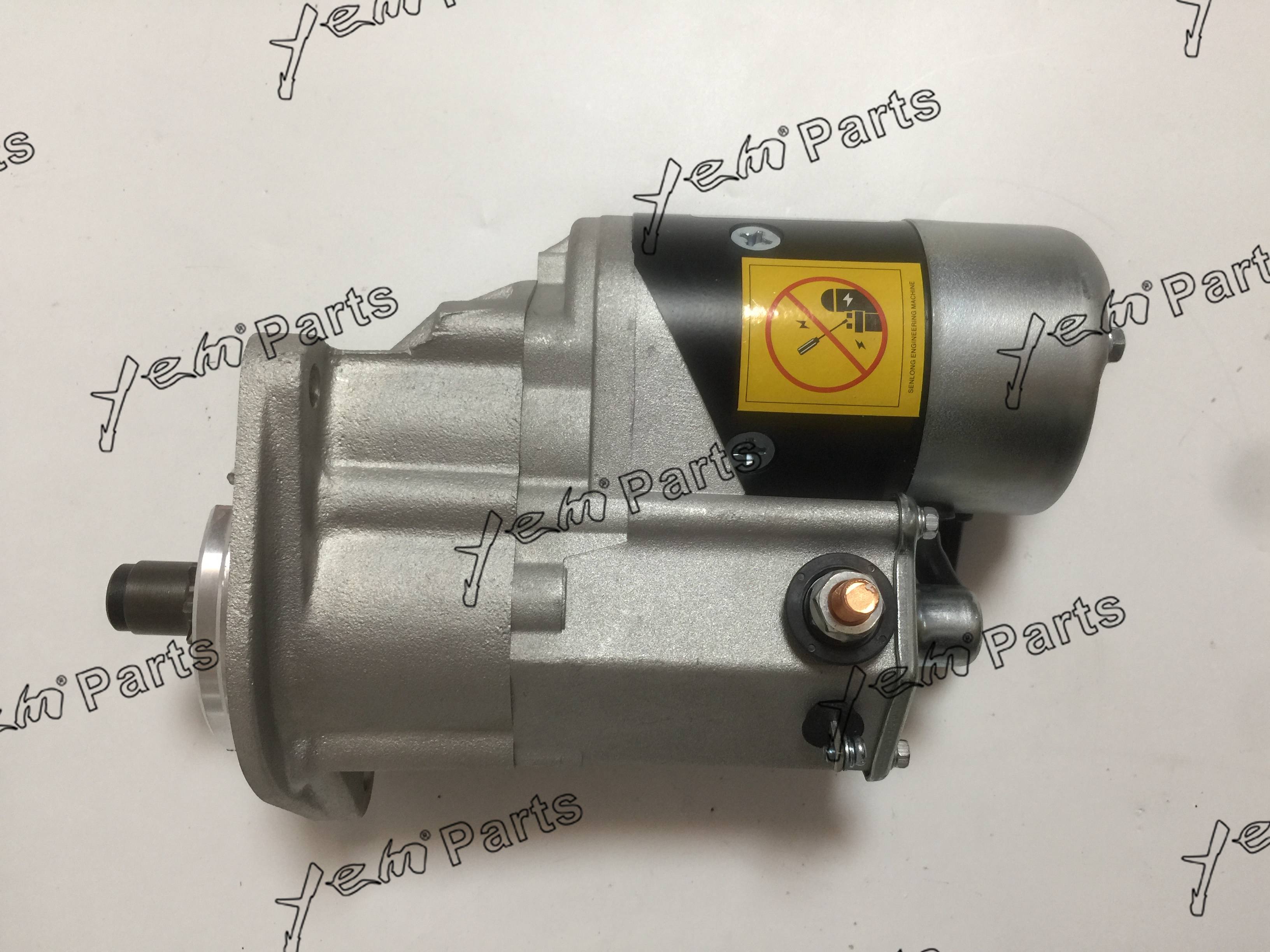 V4000 STARTER ASSY 9 TEETH FOR KUBOTA DIESEL ENGINE PARTS For Kubota