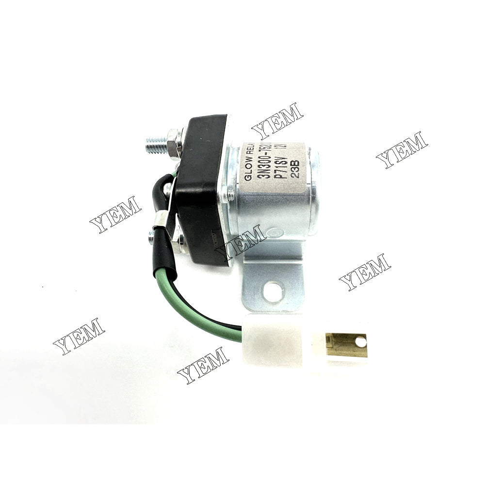 Fast Shipping 3N300-75213 Relay Heater 12v  For Kubota V3307-CR engine spare parts YEMPARTS