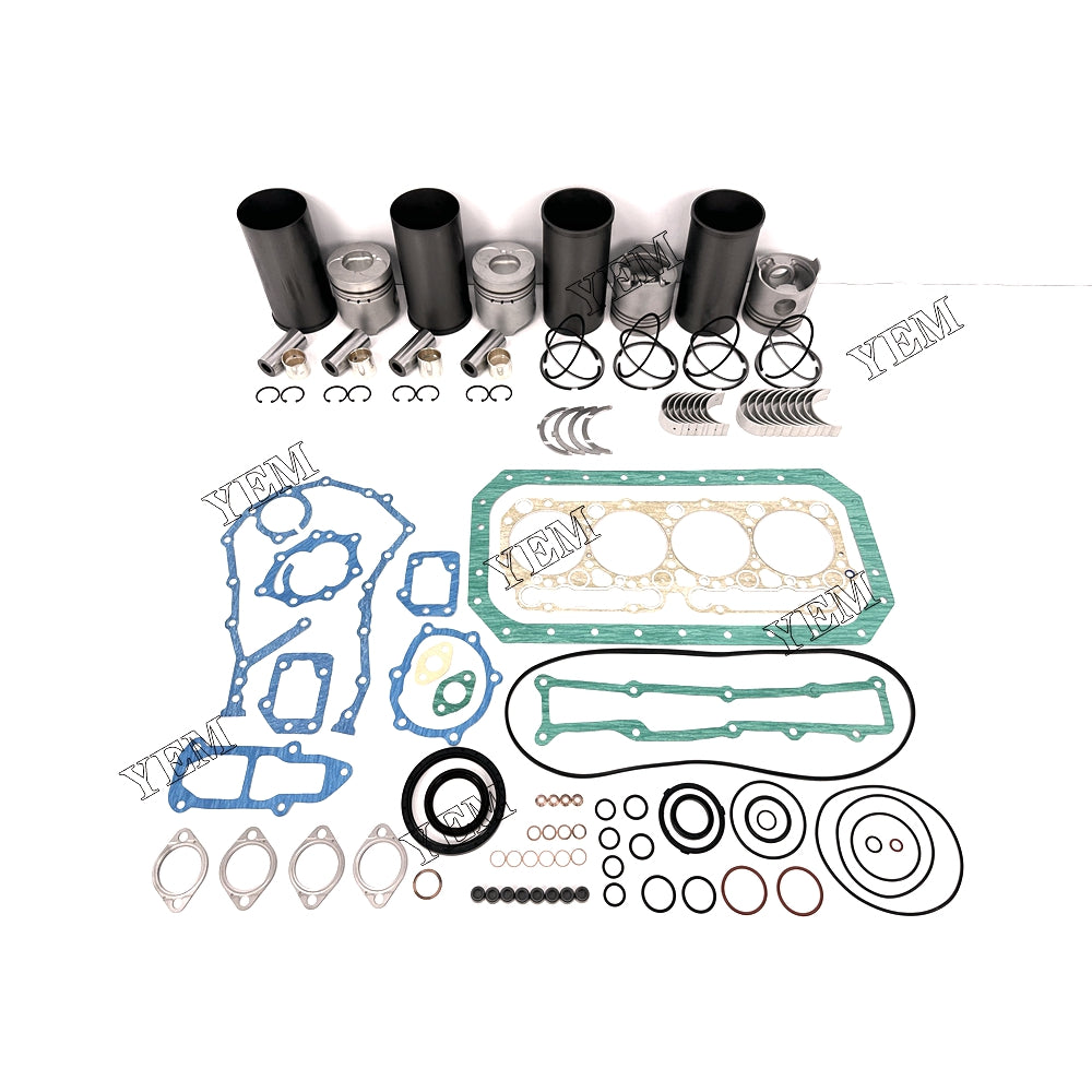 Fast Shipping 4PCS W04D Overhaul Rebuild Kit With Gasket Set Bearing For Hino engine spare parts YEMPARTS