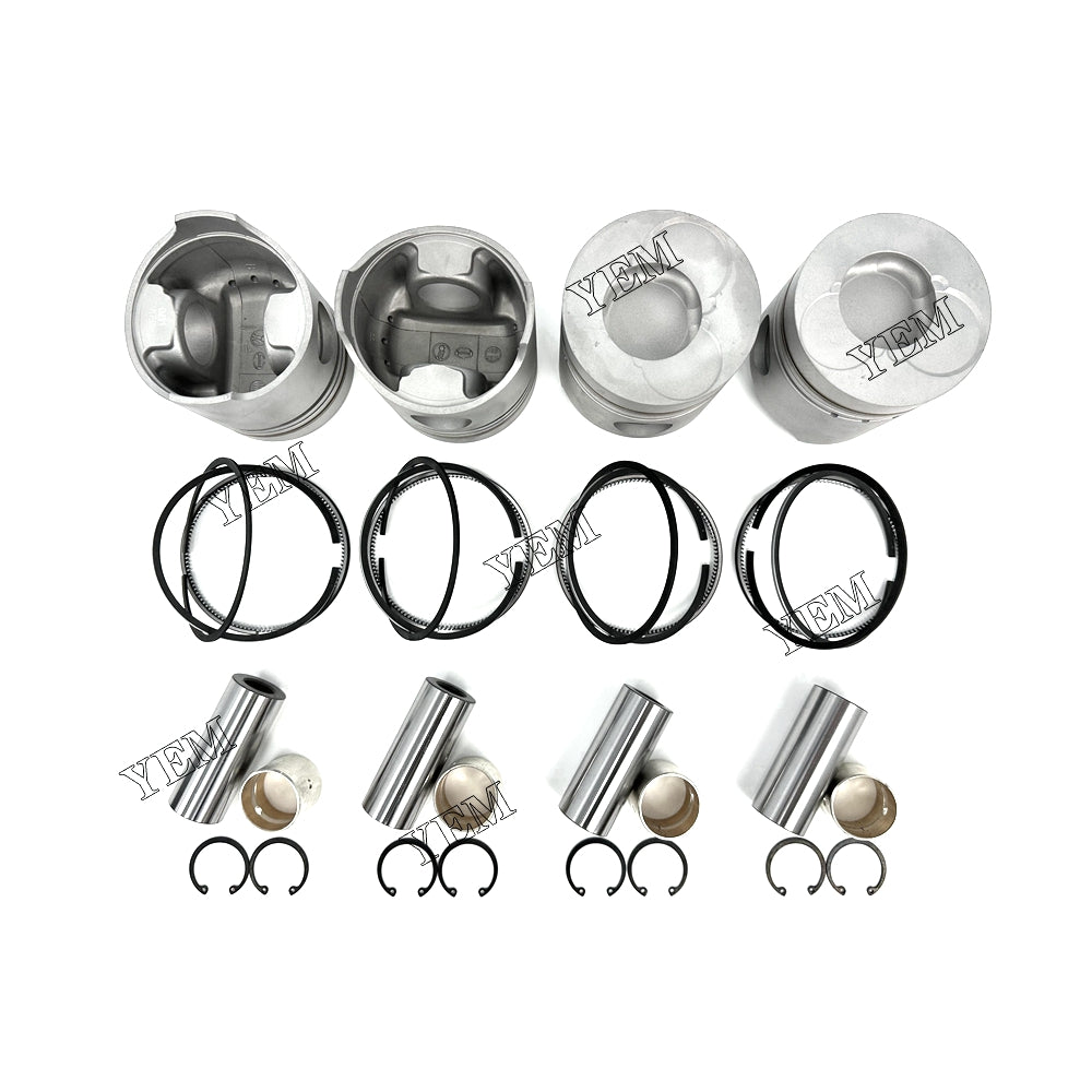 Fast Shipping 4PCS W04D Piston With Rings For Hino engine spare parts YEMPARTS