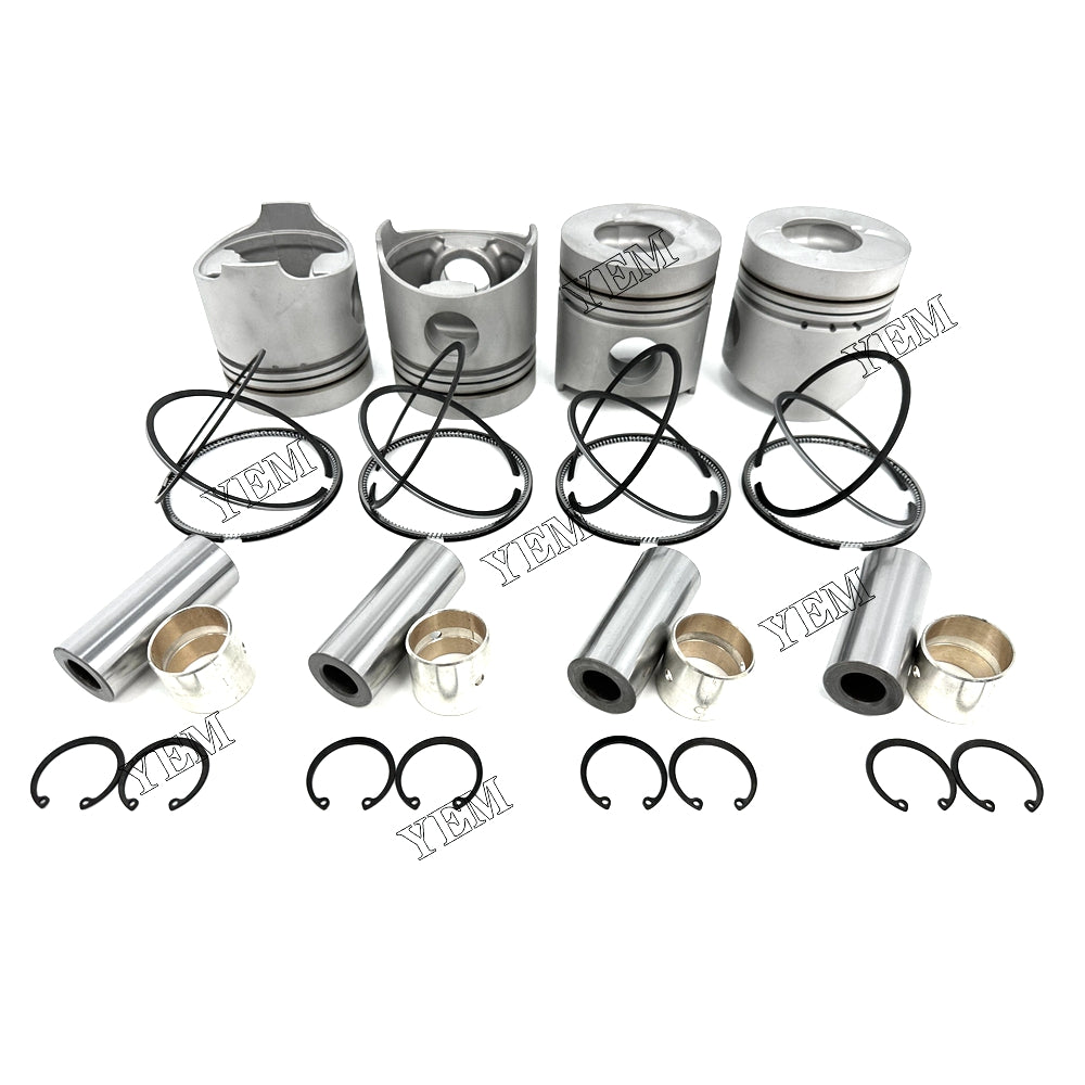 Fast Shipping 4PCS W04D Piston With Rings For Hino engine spare parts YEMPARTS