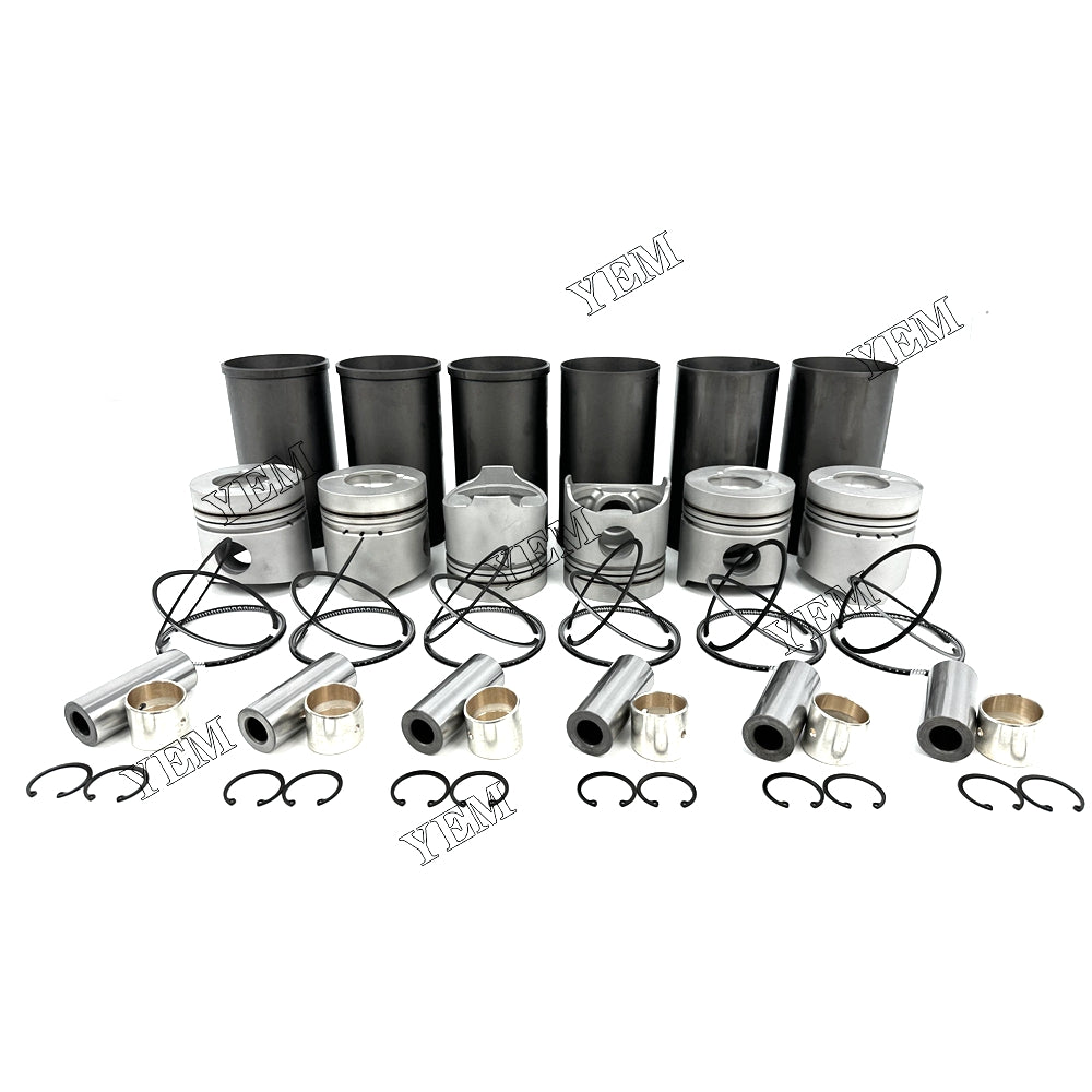 Fast Shipping 6PCS W06D Cylinder Liner Kit For Hino engine spare parts YEMPARTS