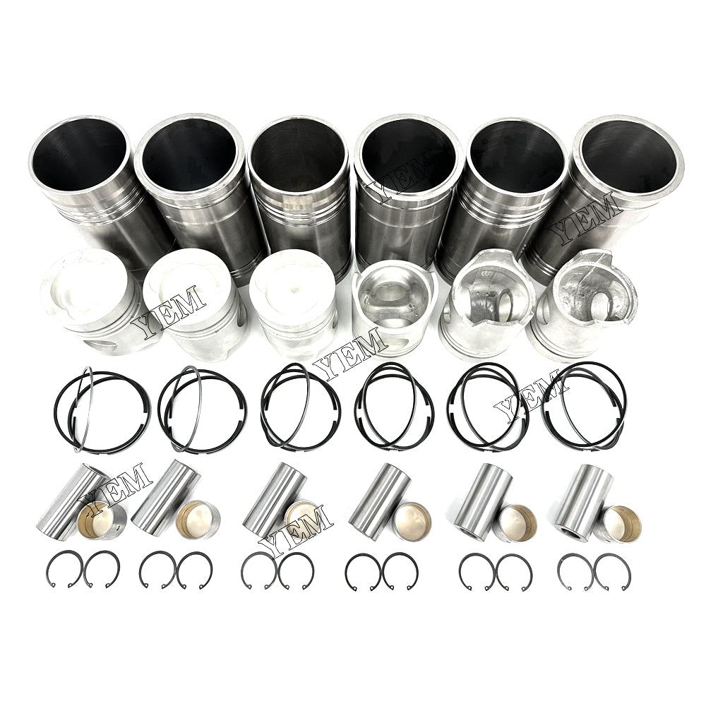 Fast Shipping 6PCS 6D22 Cylinder Liner Kit For Mitsubishi engine spare parts YEMPARTS