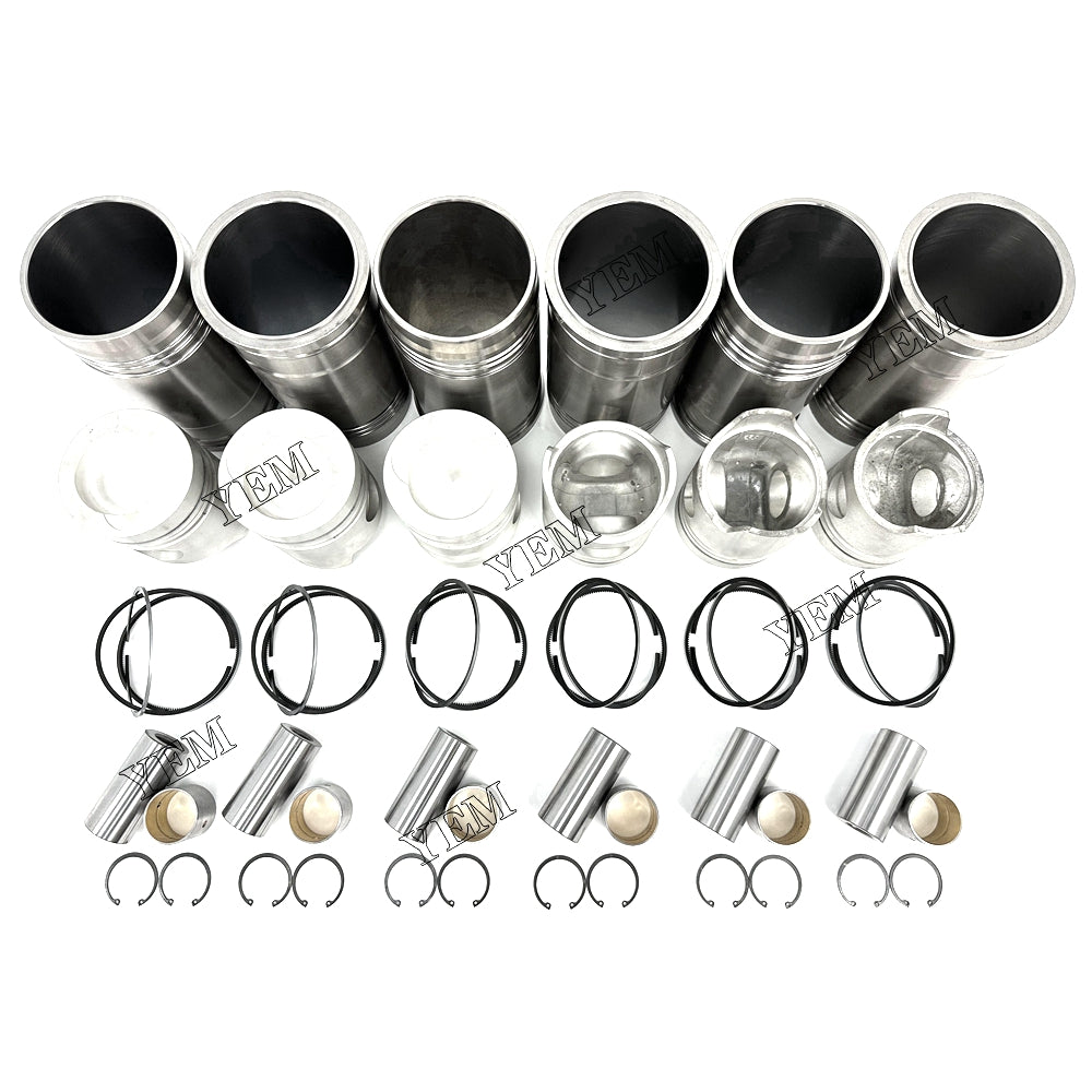 Fast Shipping 6PCS 6D22 Cylinder Liner Kit For Mitsubishi engine spare parts YEMPARTS