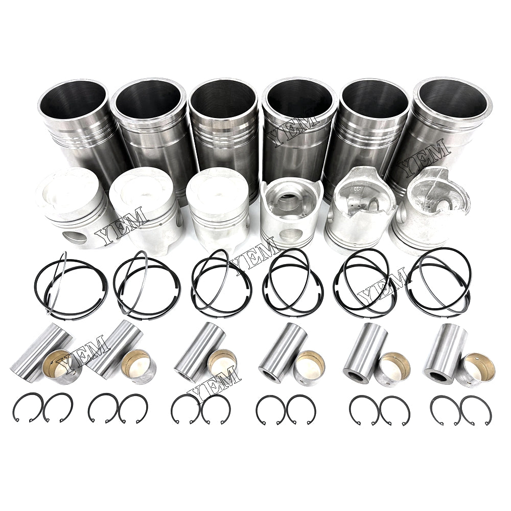 Fast Shipping 6PCS 6D22 Cylinder Liner Kit For Mitsubishi engine spare parts YEMPARTS