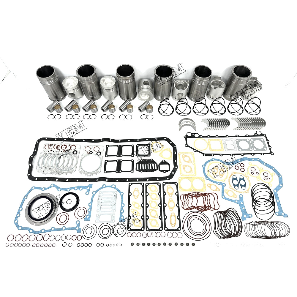 Fast Shipping 6PCS 6D22 Overhaul Rebuild Kit With Gasket Set Bearing For Mitsubishi engine spare parts YEMPARTS