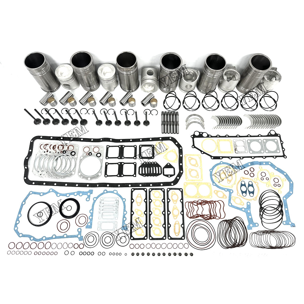 Fast Shipping Engine Overhaul Rebuild Kit With Gasket Bearing Valve Set For Mitsubishi 6D22 engine spare parts YEMPARTS