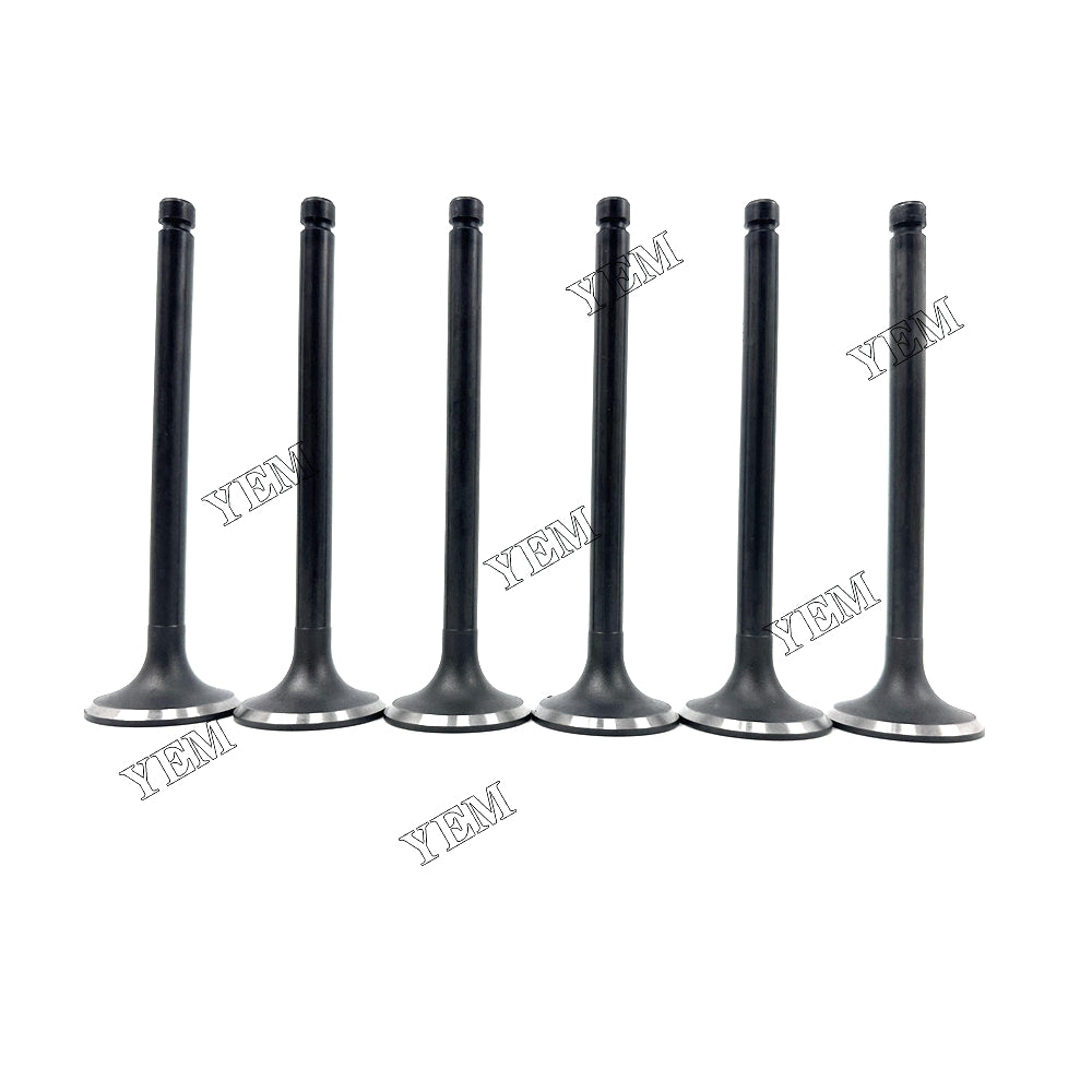 Fast Shipping 6PCS 6D22 Exhaust Valve For Mitsubishi engine spare parts YEMPARTS