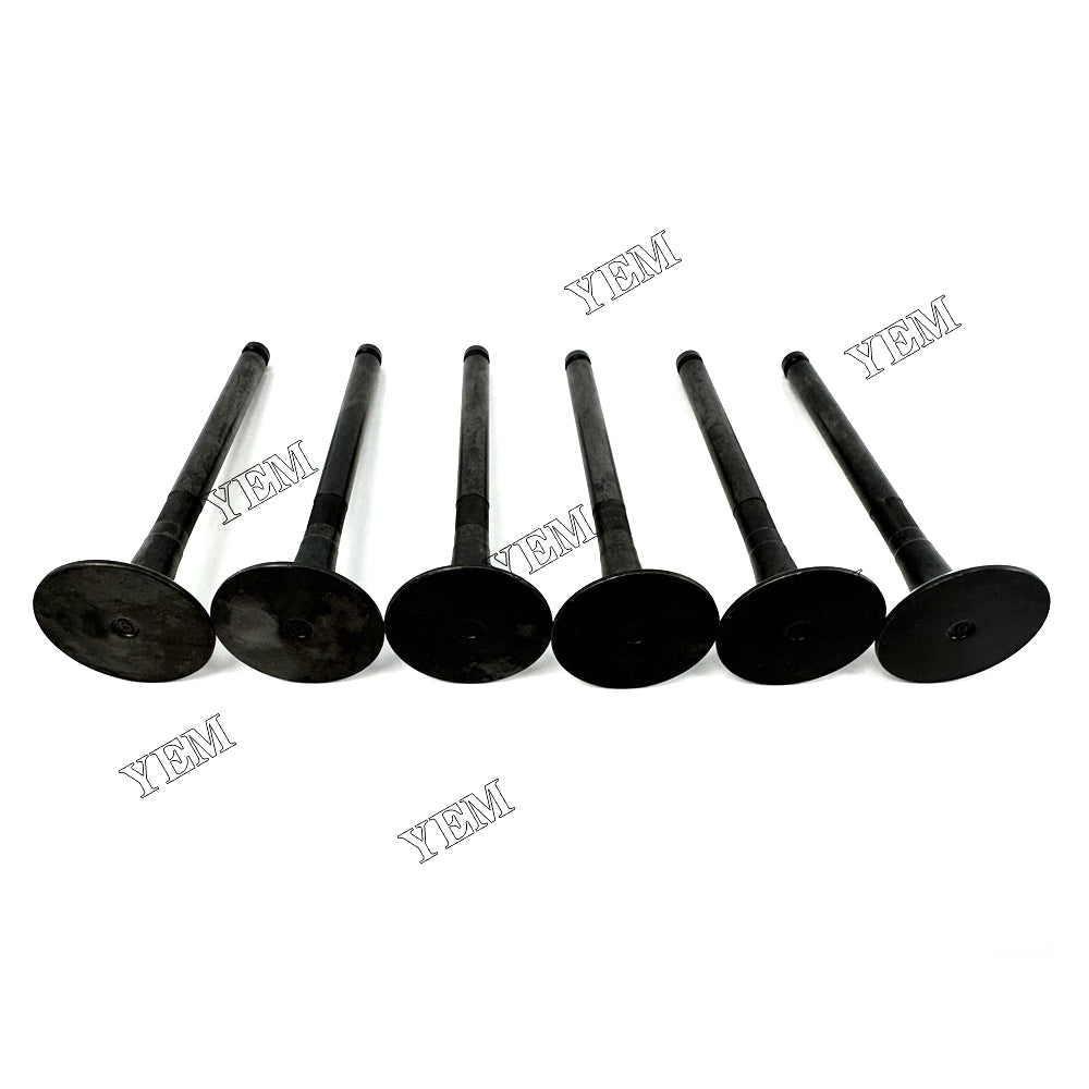 Fast Shipping 6PCS 6BB1 Exhaust Valve For Isuzu engine spare parts YEMPARTS