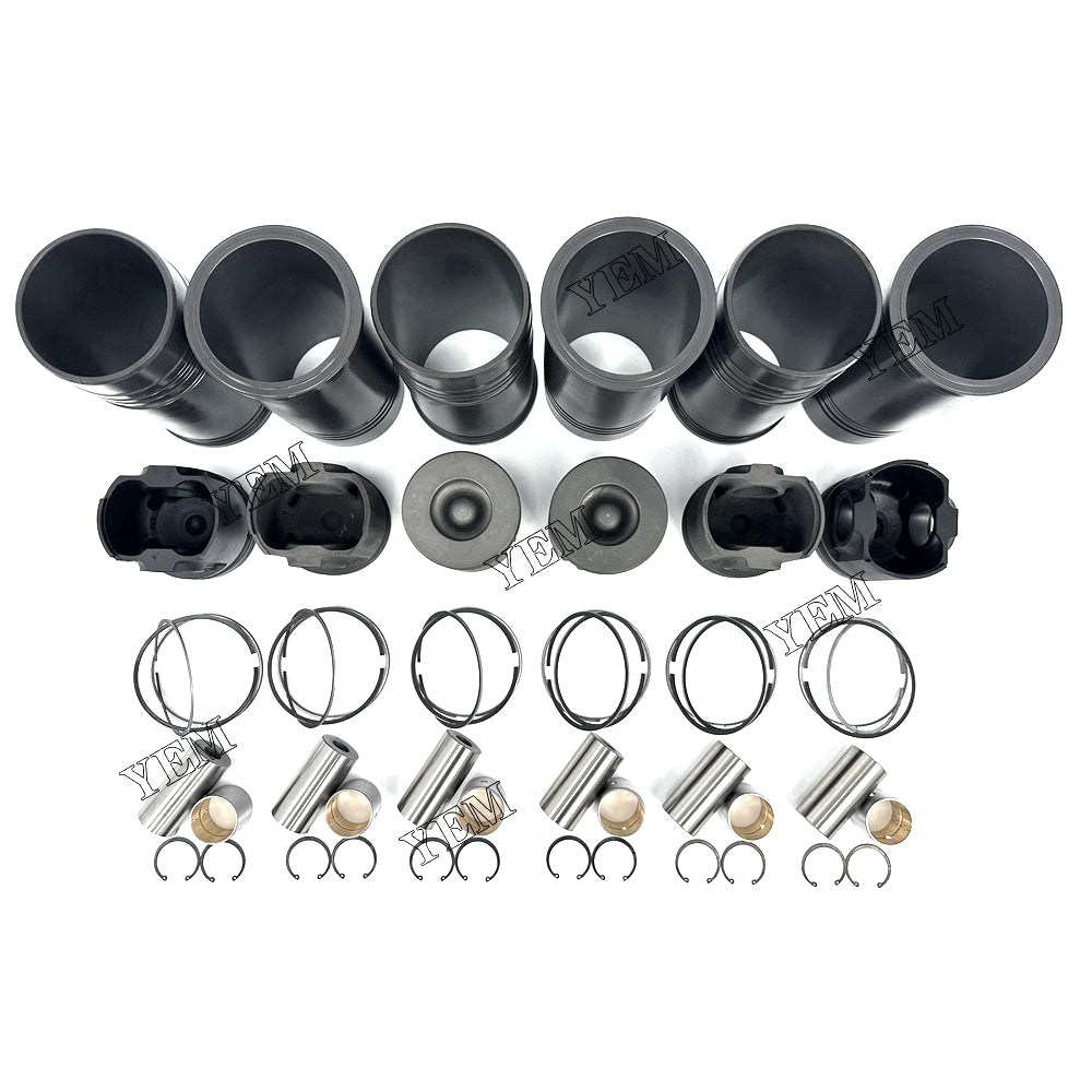 Fast Shipping Cylinder Liner Kit For Komatsu 6D125 engine spare parts YEMPARTS