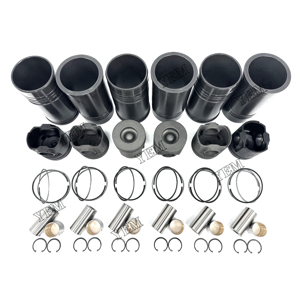 Fast Shipping Cylinder Liner Kit For Komatsu 6D125 engine spare parts YEMPARTS