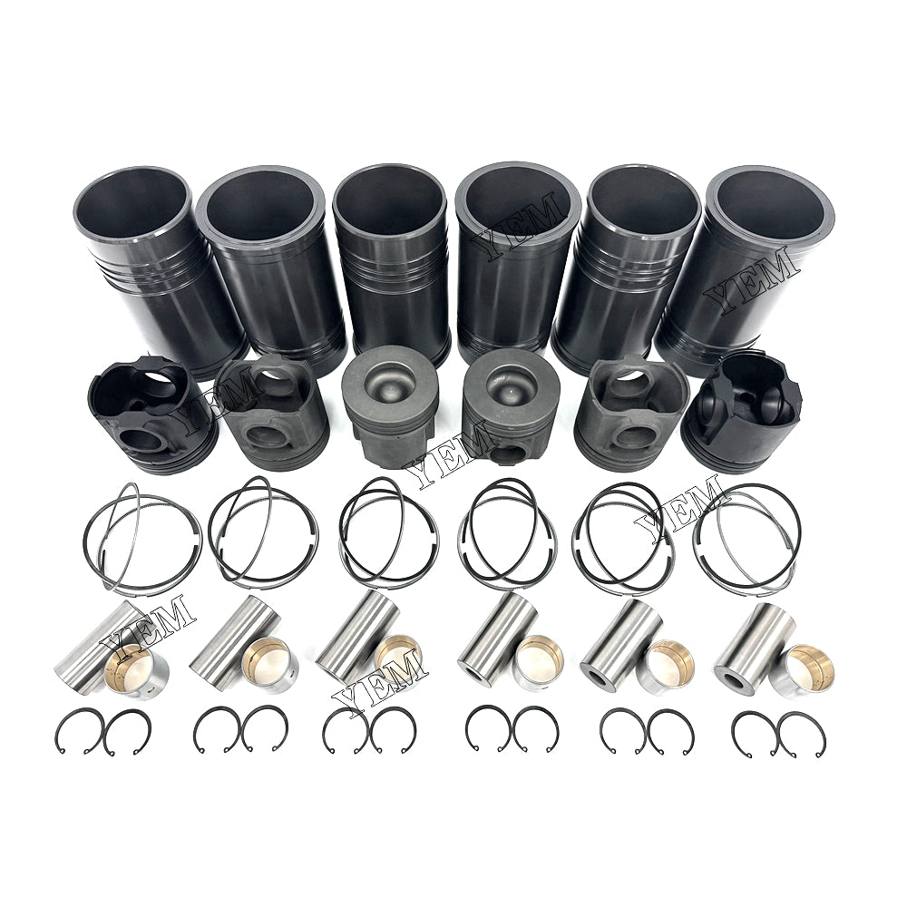 Fast Shipping Cylinder Liner Kit For Komatsu 6D125 engine spare parts YEMPARTS