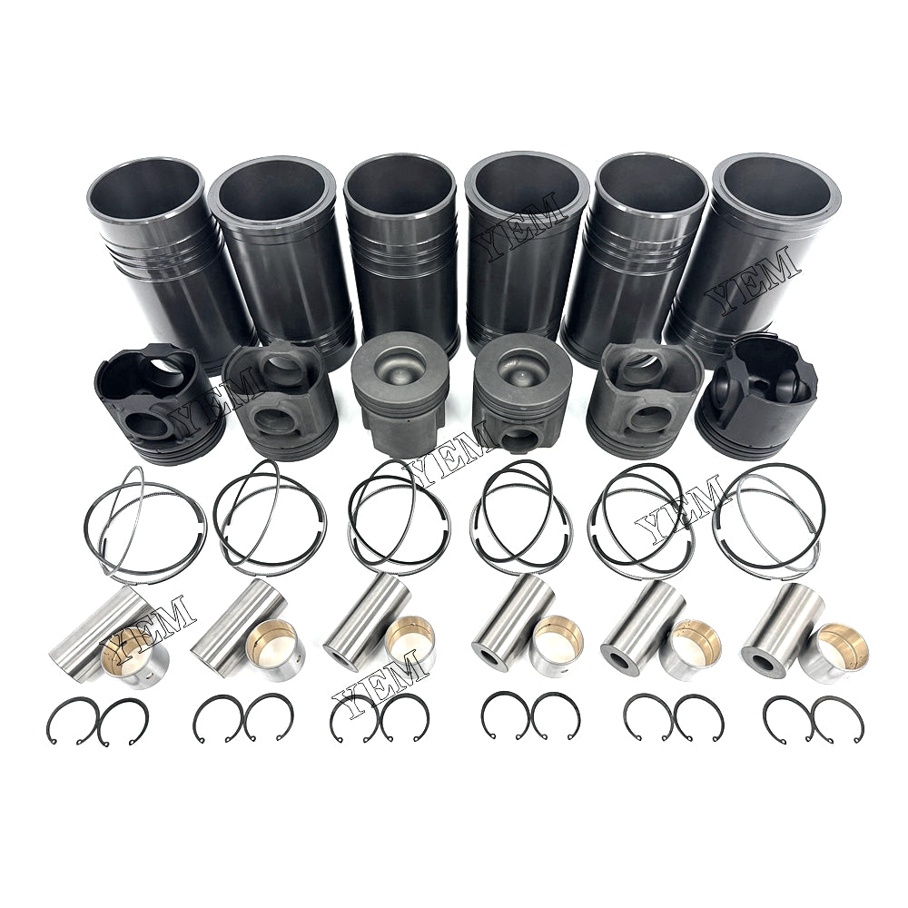 Fast Shipping Cylinder Liner Kit For Komatsu 6D125 engine spare parts YEMPARTS