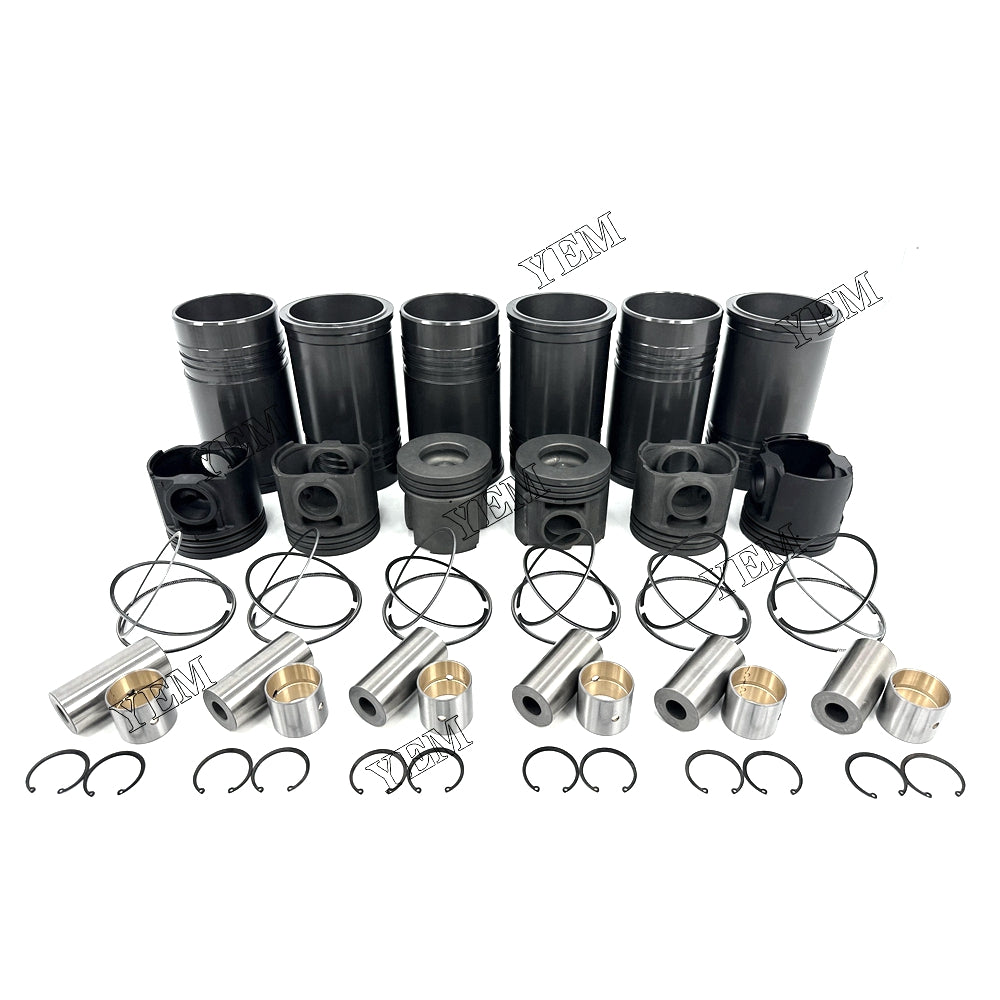 Fast Shipping Cylinder Liner Kit For Komatsu 6D125 engine spare parts YEMPARTS