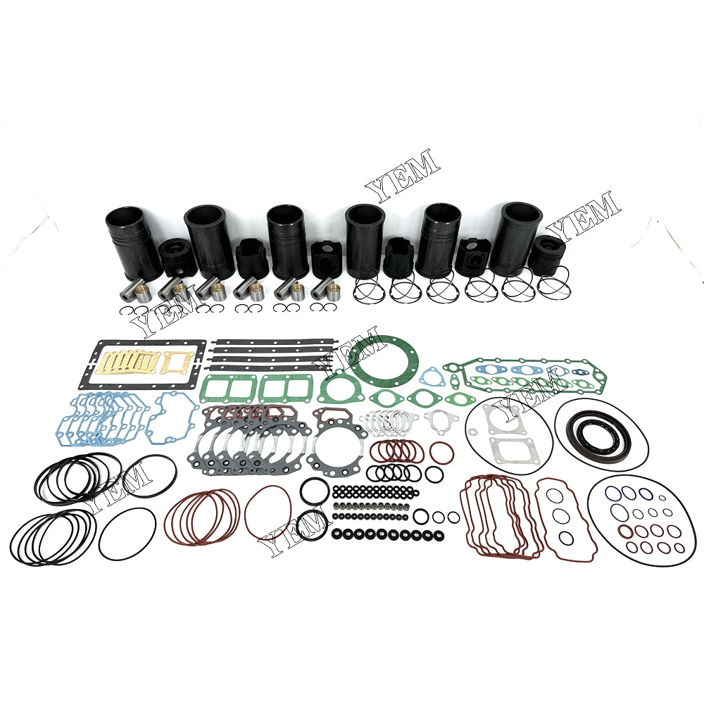 Fast Shipping 6151-31-2710 Overhaul Kit With Gasket Set For Komatsu 6D125 engine spare parts YEMPARTS