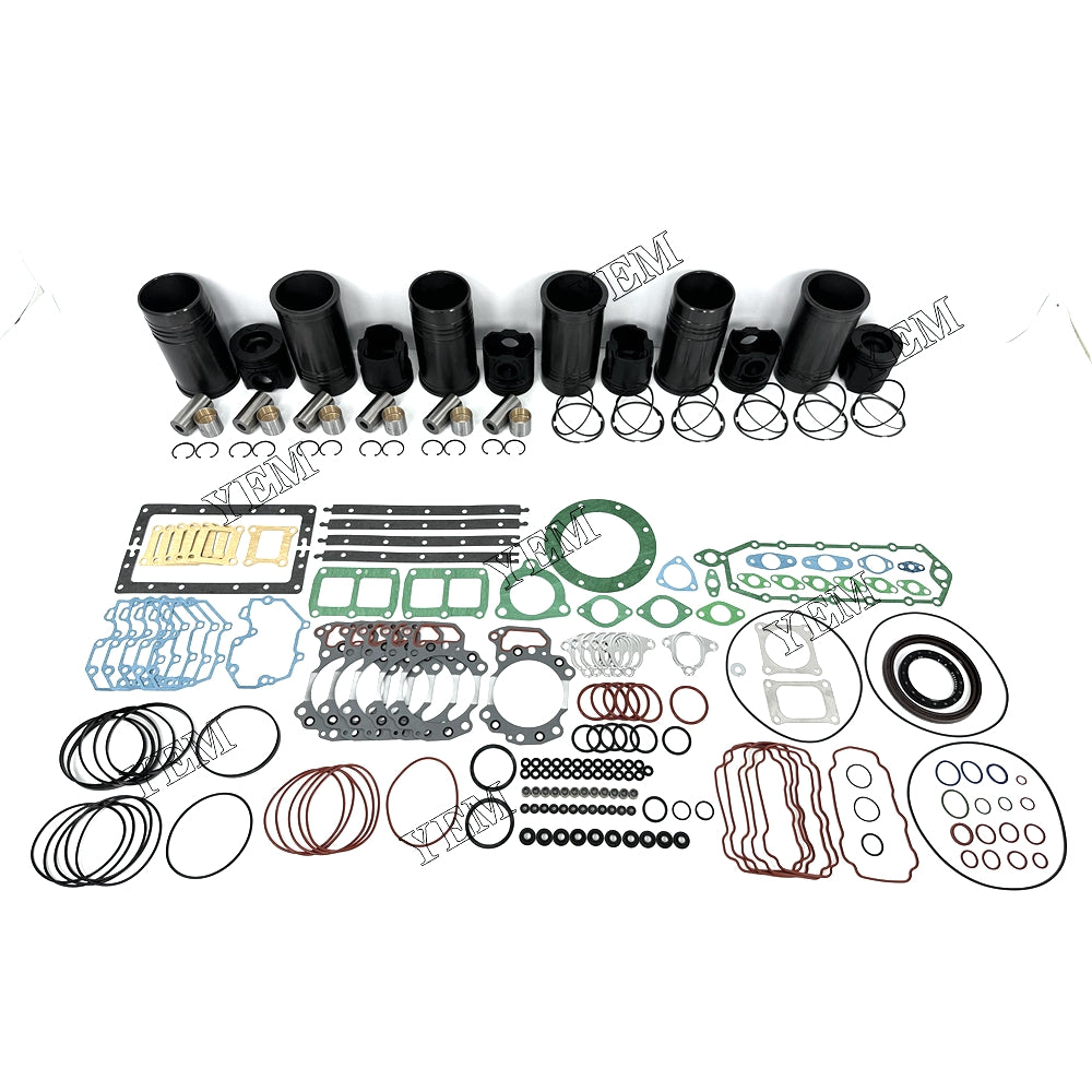 Fast Shipping 6151-31-2710 Overhaul Kit With Gasket Set For Komatsu 6D125 engine spare parts YEMPARTS