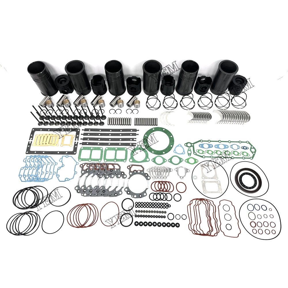 Fast Shipping 6151-31-2710 Engine Overhaul Rebuild Kit With Gasket Bearing Valve Set For Komatsu 6D125 engine spare parts YEMPARTS