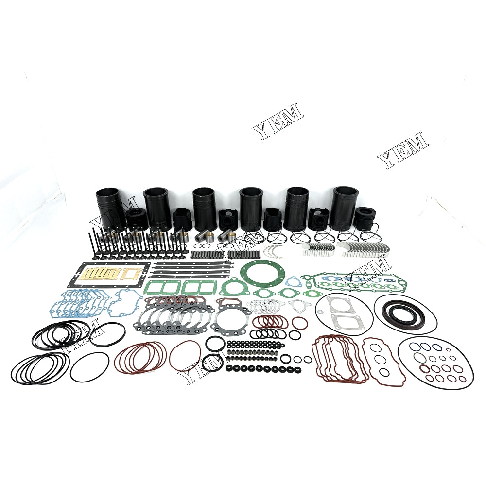 Fast Shipping 6151-31-2710 Engine Overhaul Rebuild Kit With Gasket Bearing Valve Set For Komatsu 6D125 engine spare parts YEMPARTS