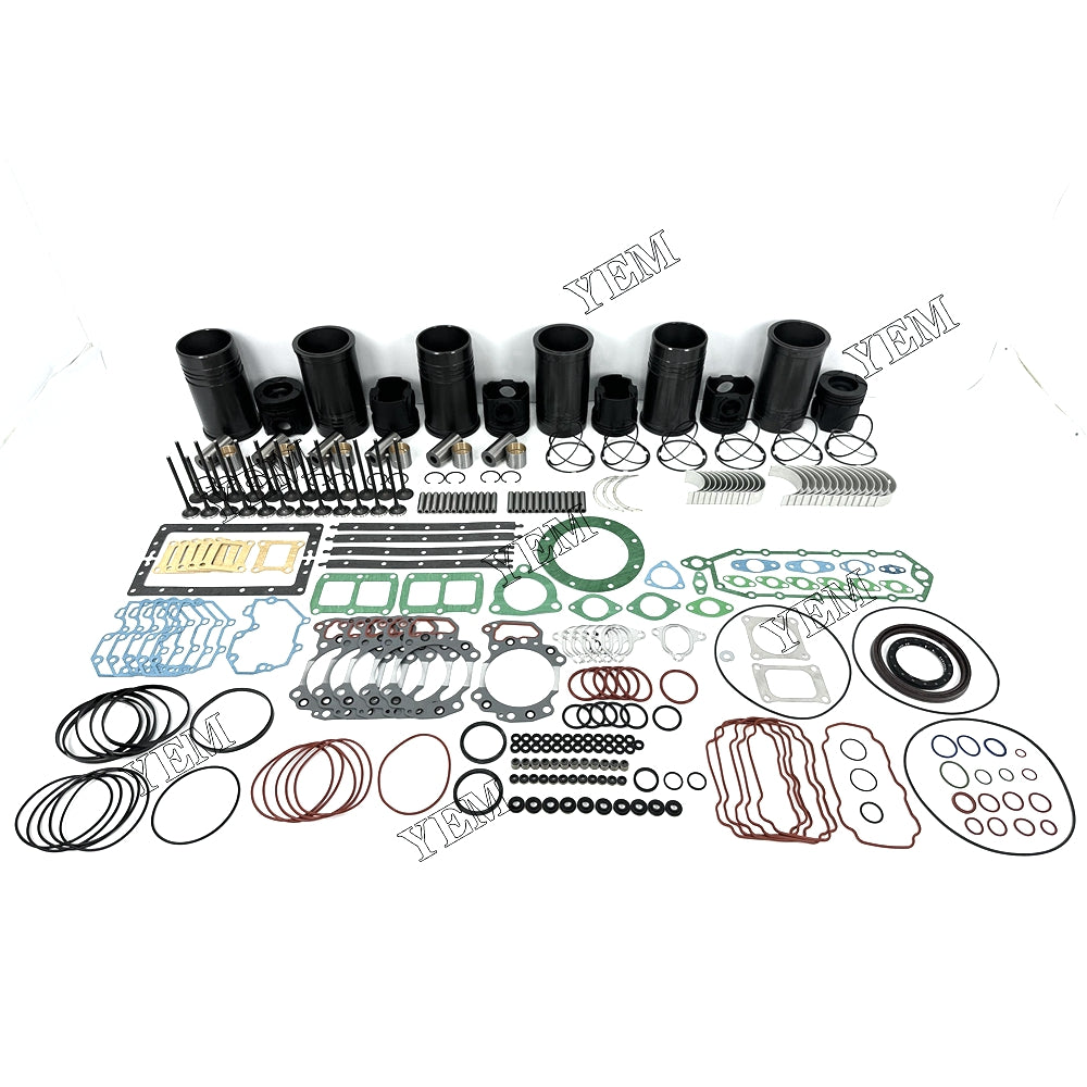 Fast Shipping 6151-31-2710 Engine Overhaul Rebuild Kit With Gasket Bearing Valve Set For Komatsu 6D125 engine spare parts YEMPARTS