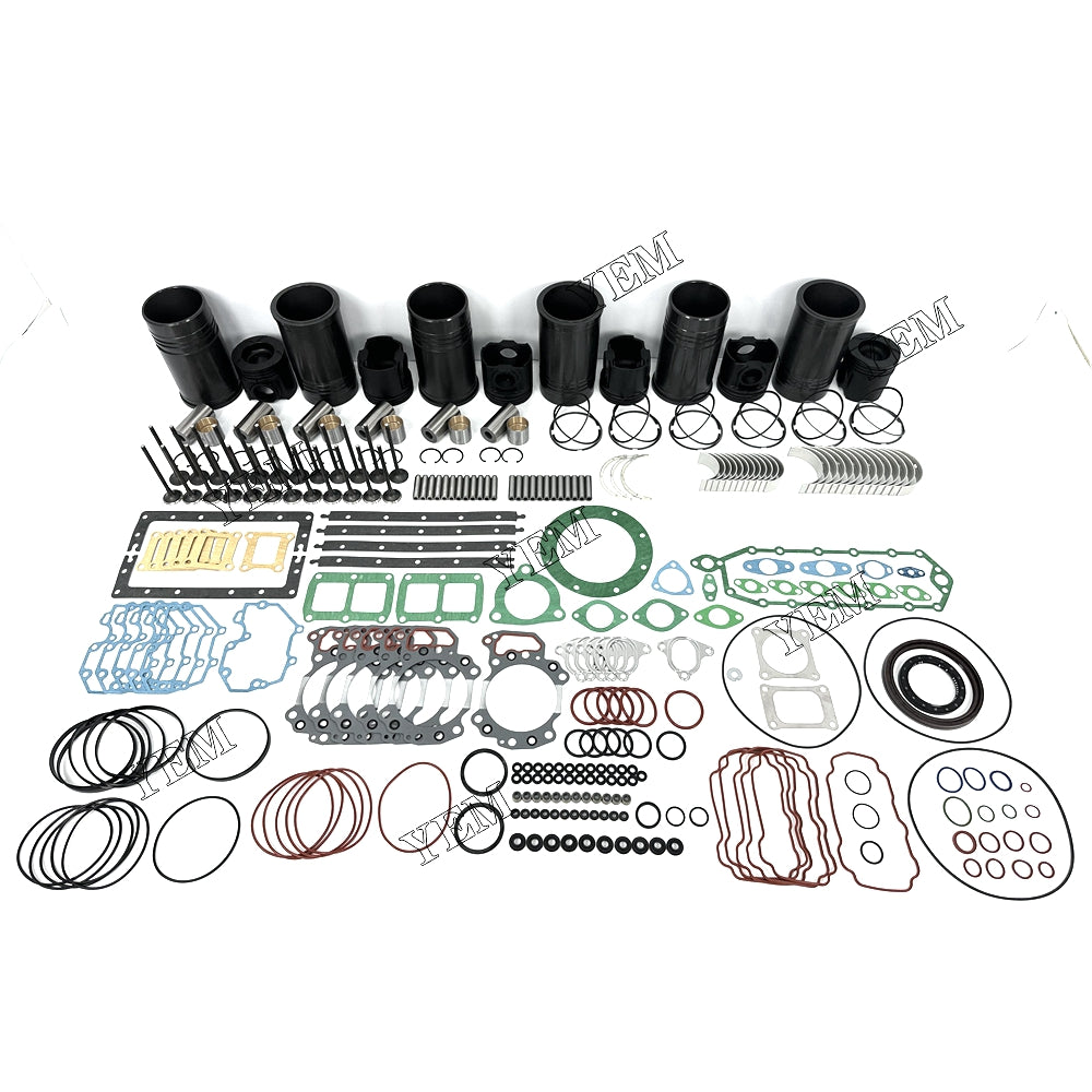 Fast Shipping 6151-31-2710 Engine Overhaul Rebuild Kit With Gasket Bearing Valve Set For Komatsu 6D125 engine spare parts YEMPARTS