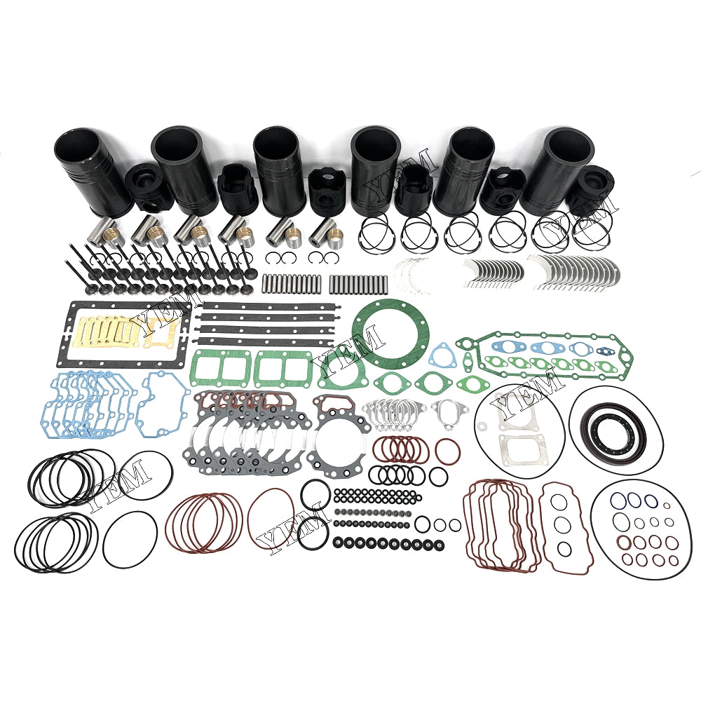 Fast Shipping 6151-31-2710 Engine Overhaul Rebuild Kit With Gasket Bearing Valve Set For Komatsu 6D125 engine spare parts YEMPARTS