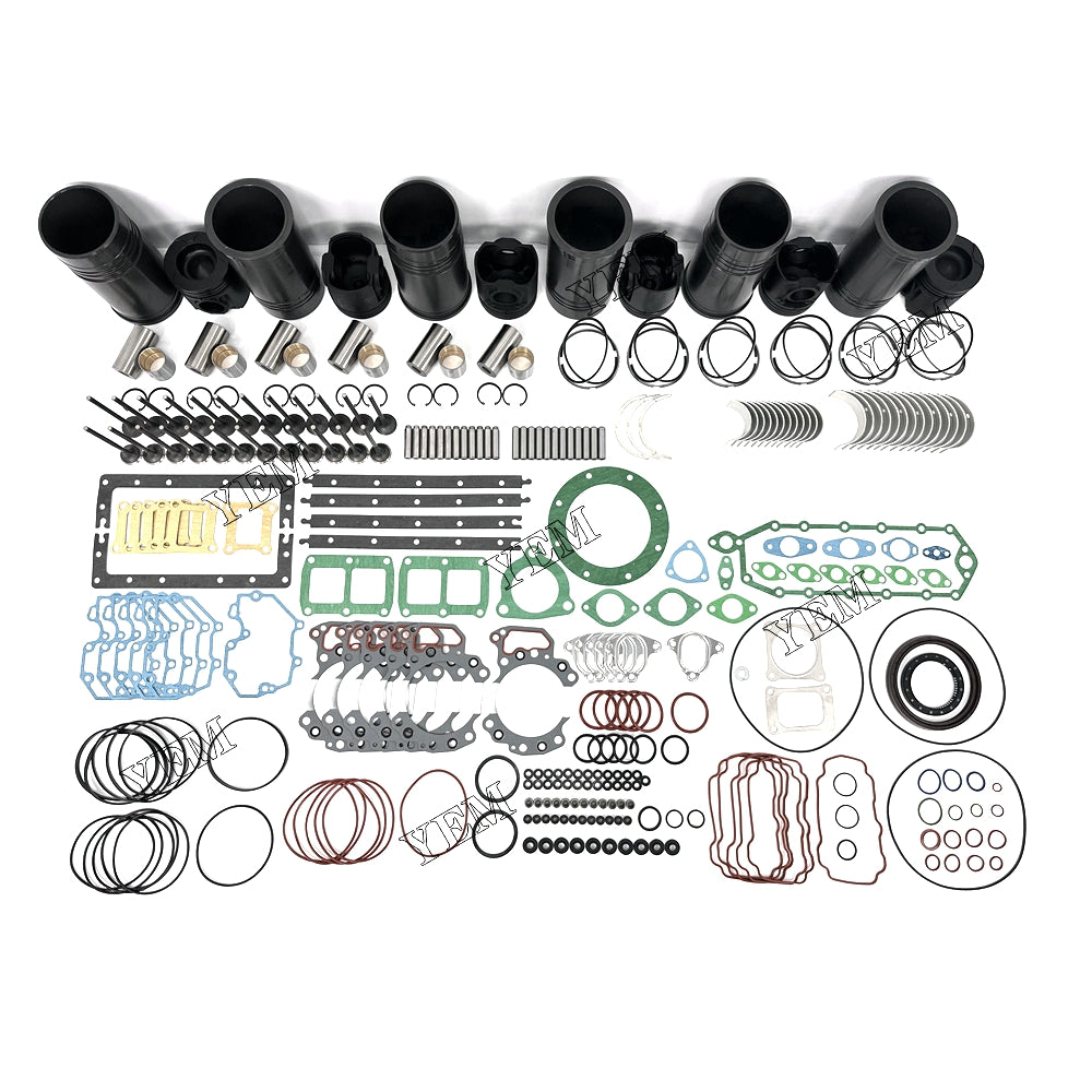 Fast Shipping 6151-31-2710 Engine Overhaul Rebuild Kit With Gasket Bearing Valve Set For Komatsu 6D125 engine spare parts YEMPARTS