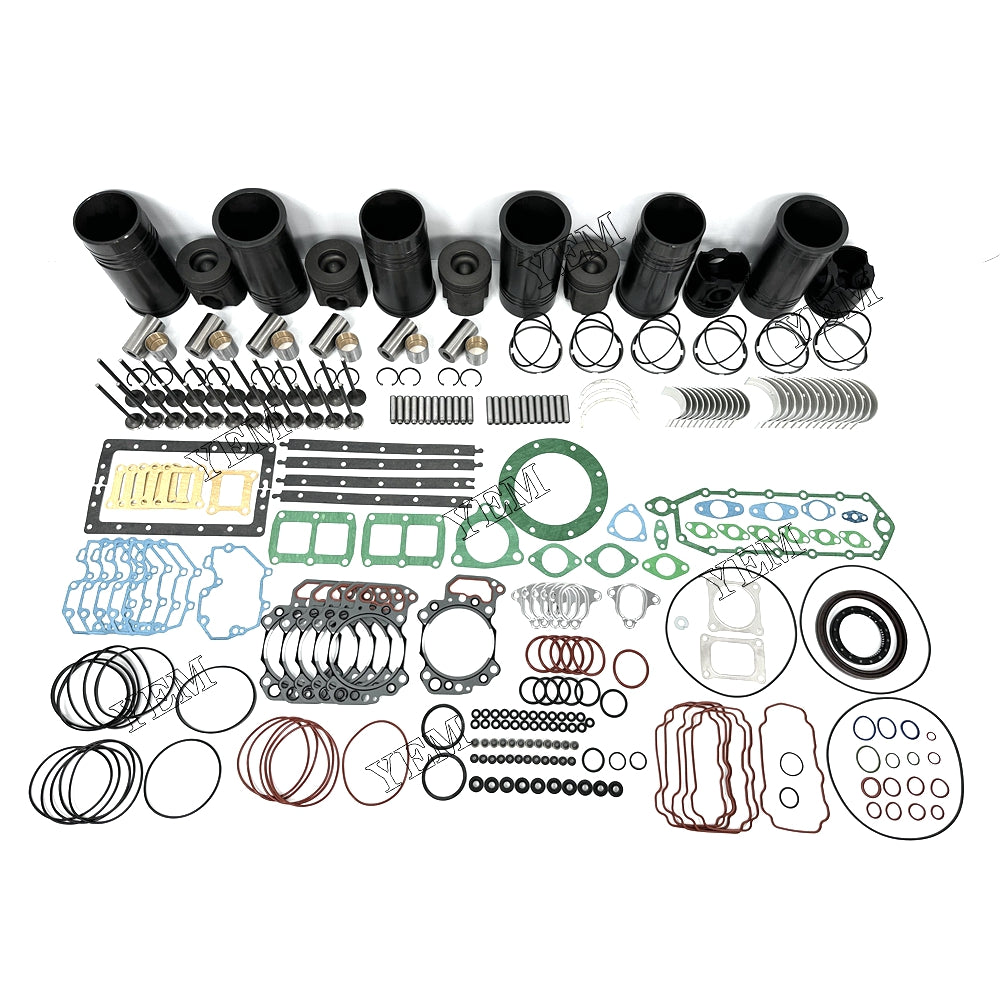 Fast Shipping Engine Overhaul Rebuild Kit With Gasket Bearing Valve Set For Komatsu 6D125 engine spare parts YEMPARTS